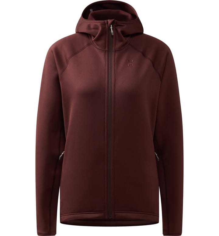 Magma Mid Hood Women Maroon Trail Magma Mid Hood Women Maroon Trail