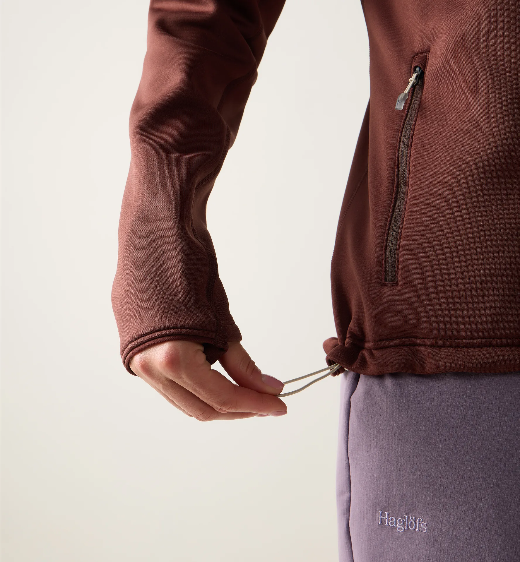 Magma Mid Hood Women Maroon Trail