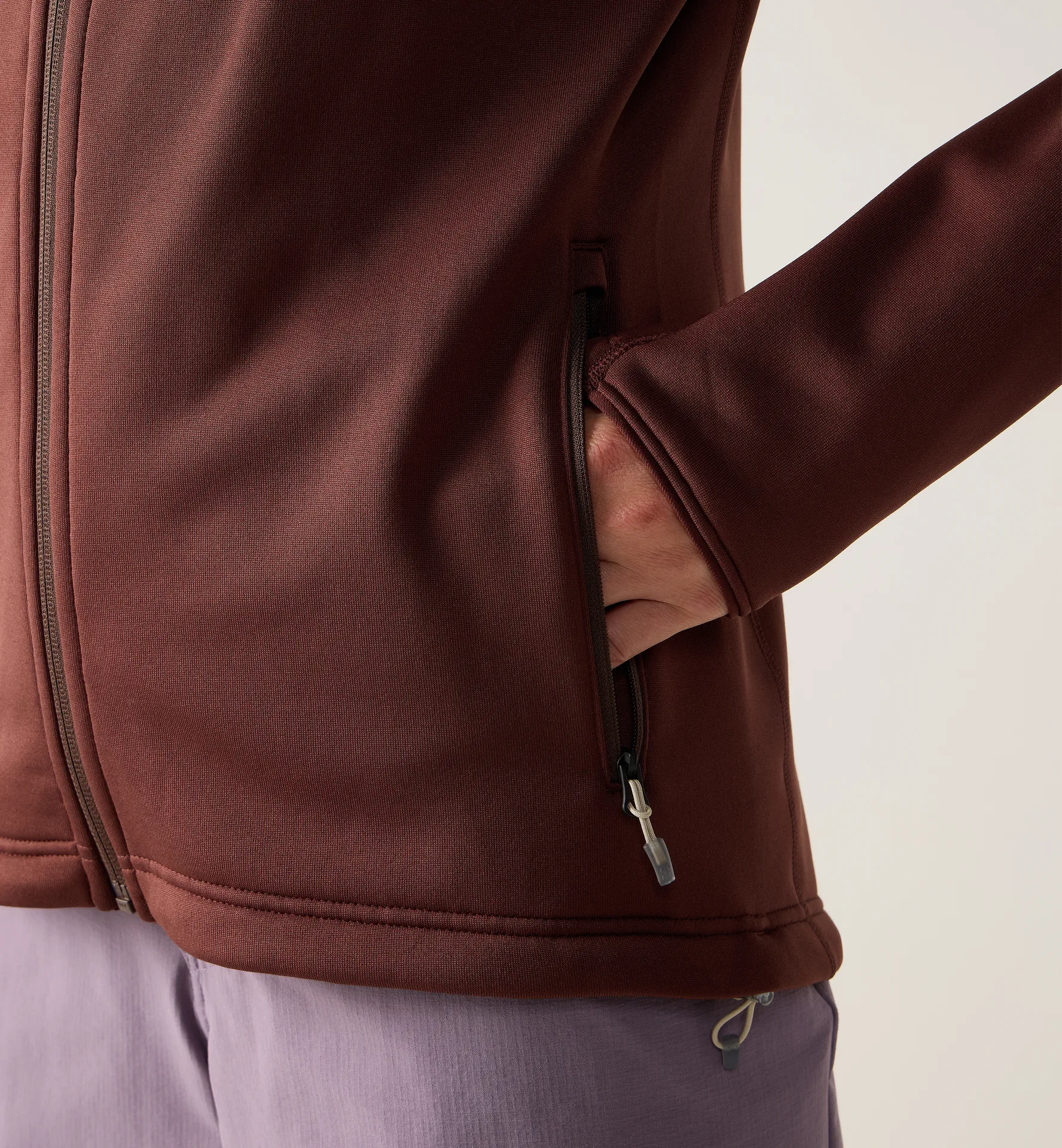 Magma Mid Hood Women Maroon Trail