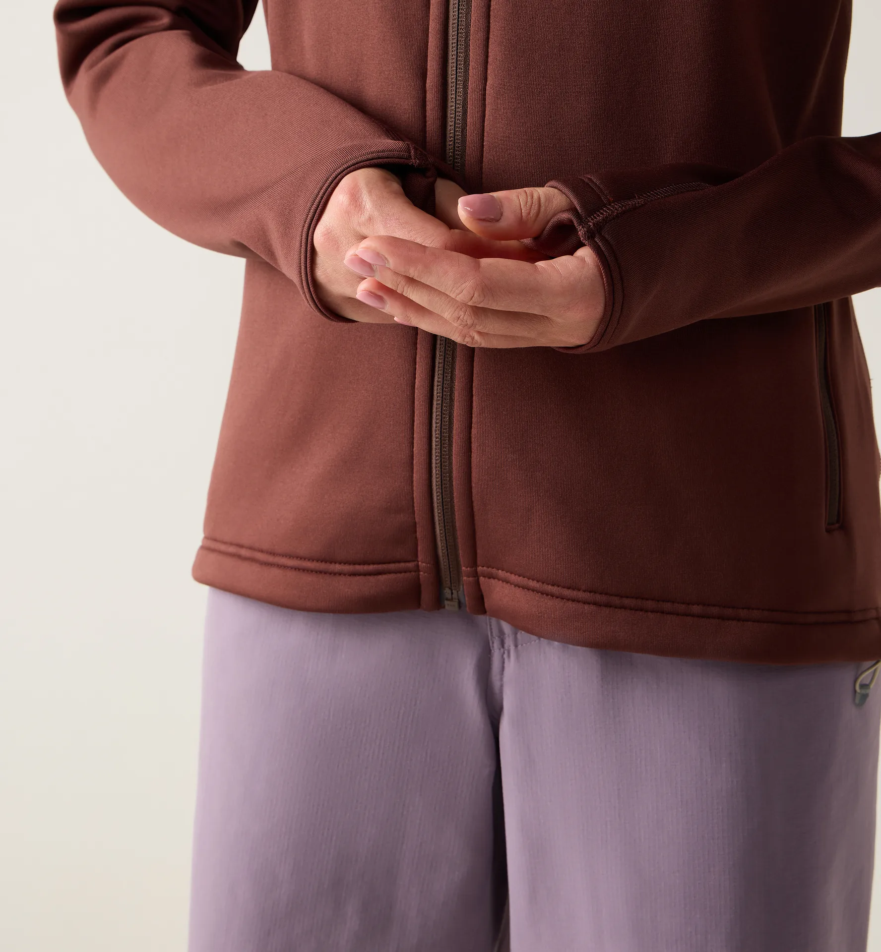 Magma Mid Hood Women Maroon Trail