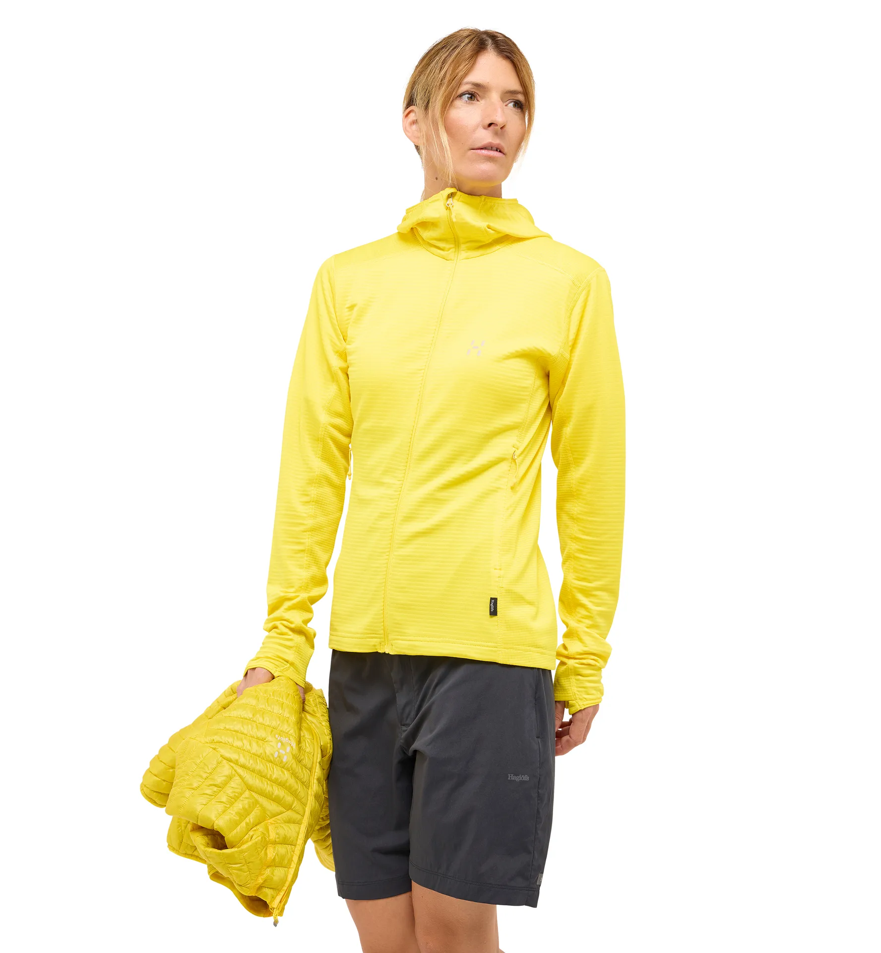 L.I.M Mid Multi II Hood Women Tech Yellow