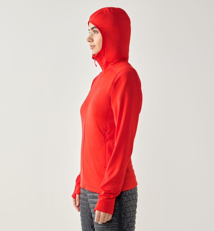 L.I.M Mid Multi II Hood Women Tech Red L.I.M Mid Multi II Hood Women Tech Red