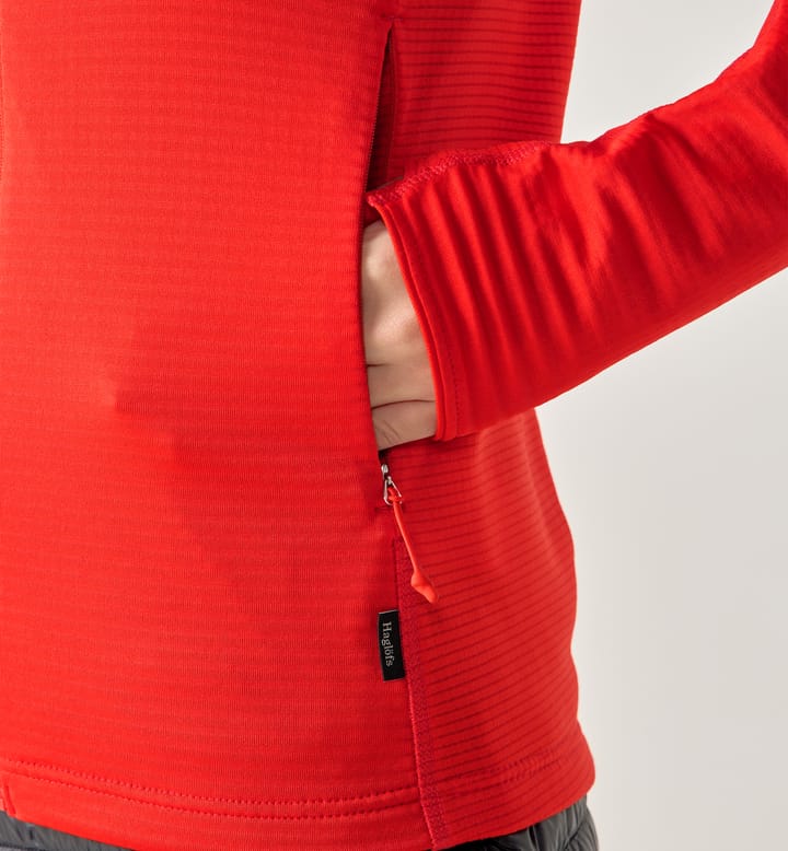 L.I.M Mid Multi II Hood Women Tech Red L.I.M Mid Multi II Hood Women Tech Red