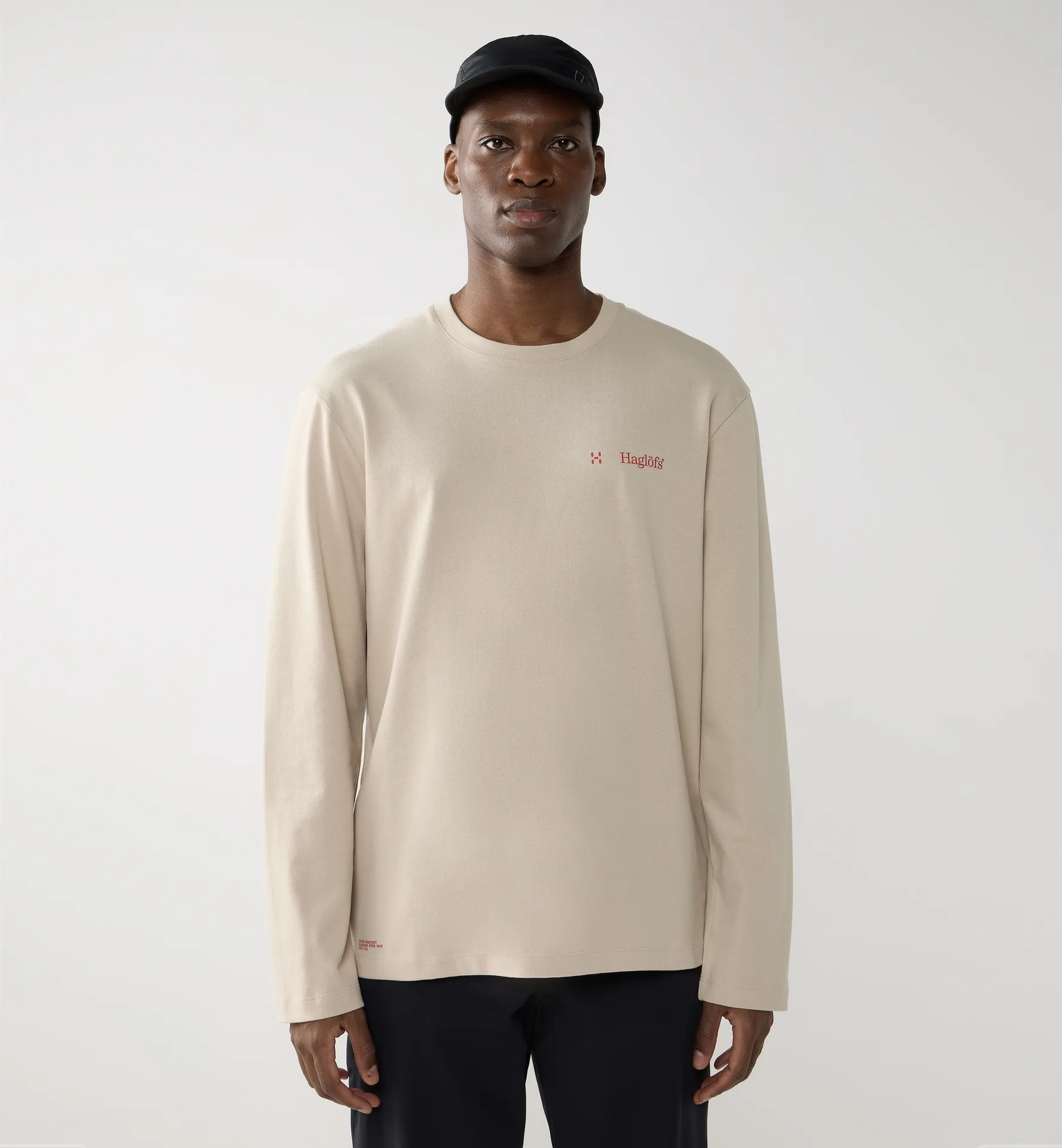 Haglöfs LS Tee Men Chalk Beige - Herren - XL