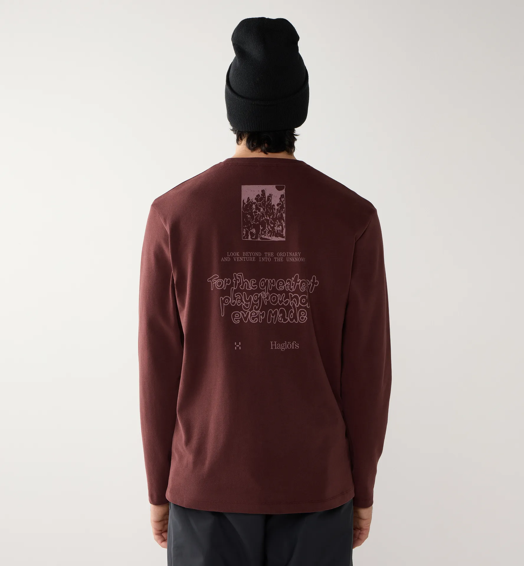 Haglöfs LS Tee Men Maroon Trail