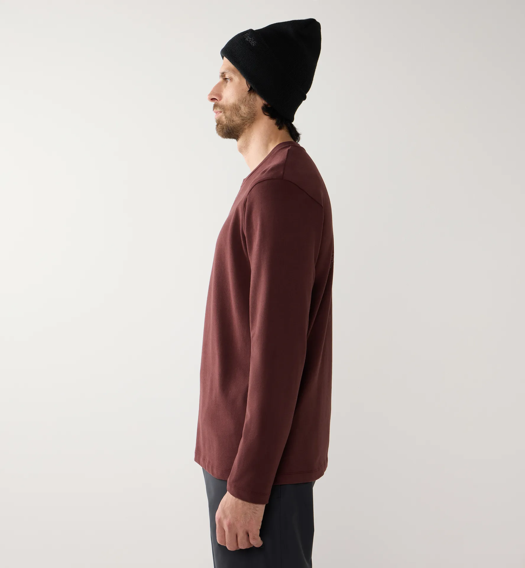 Haglöfs LS Tee Men Maroon Trail