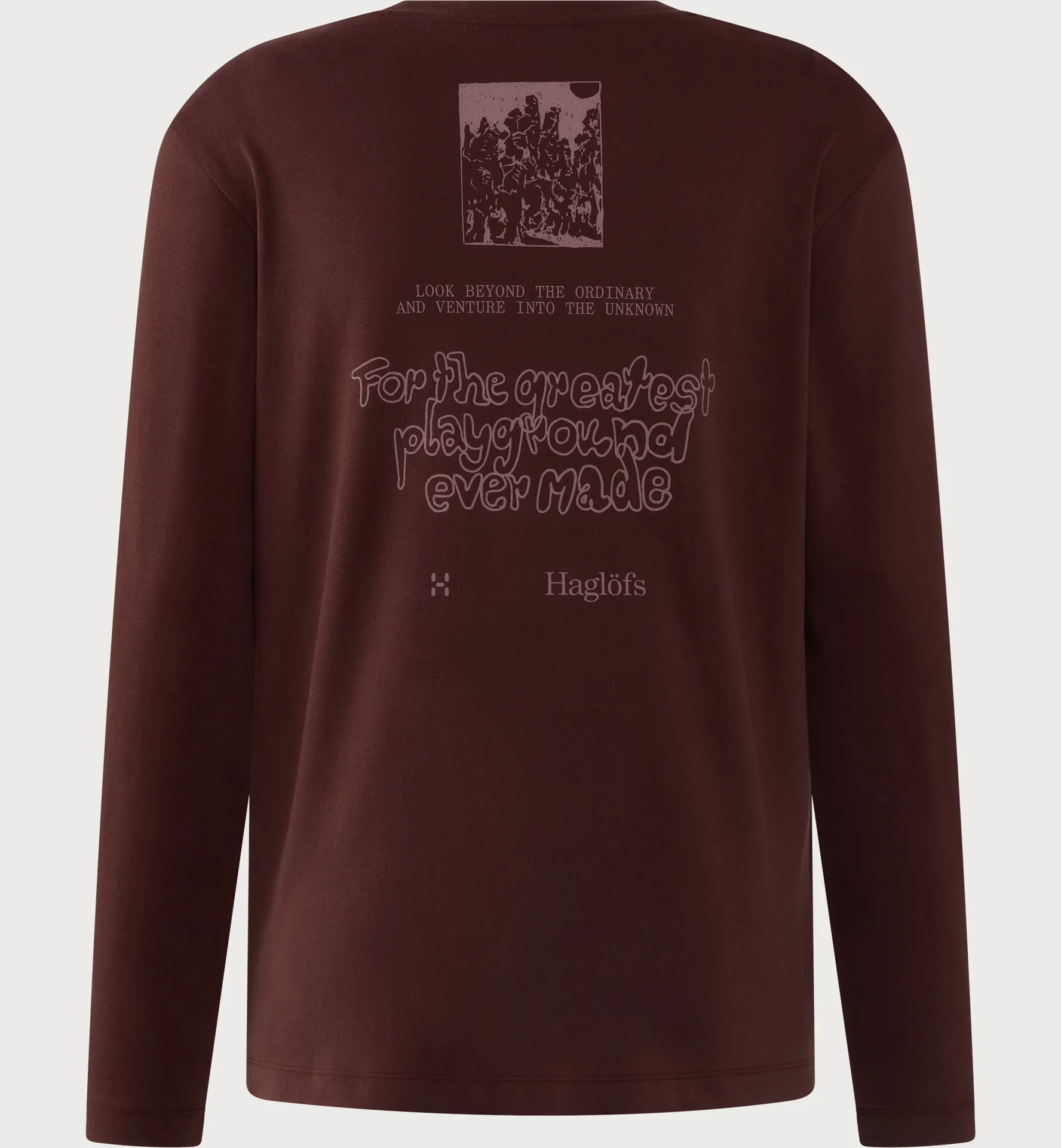 Haglöfs LS Tee Men Maroon Trail