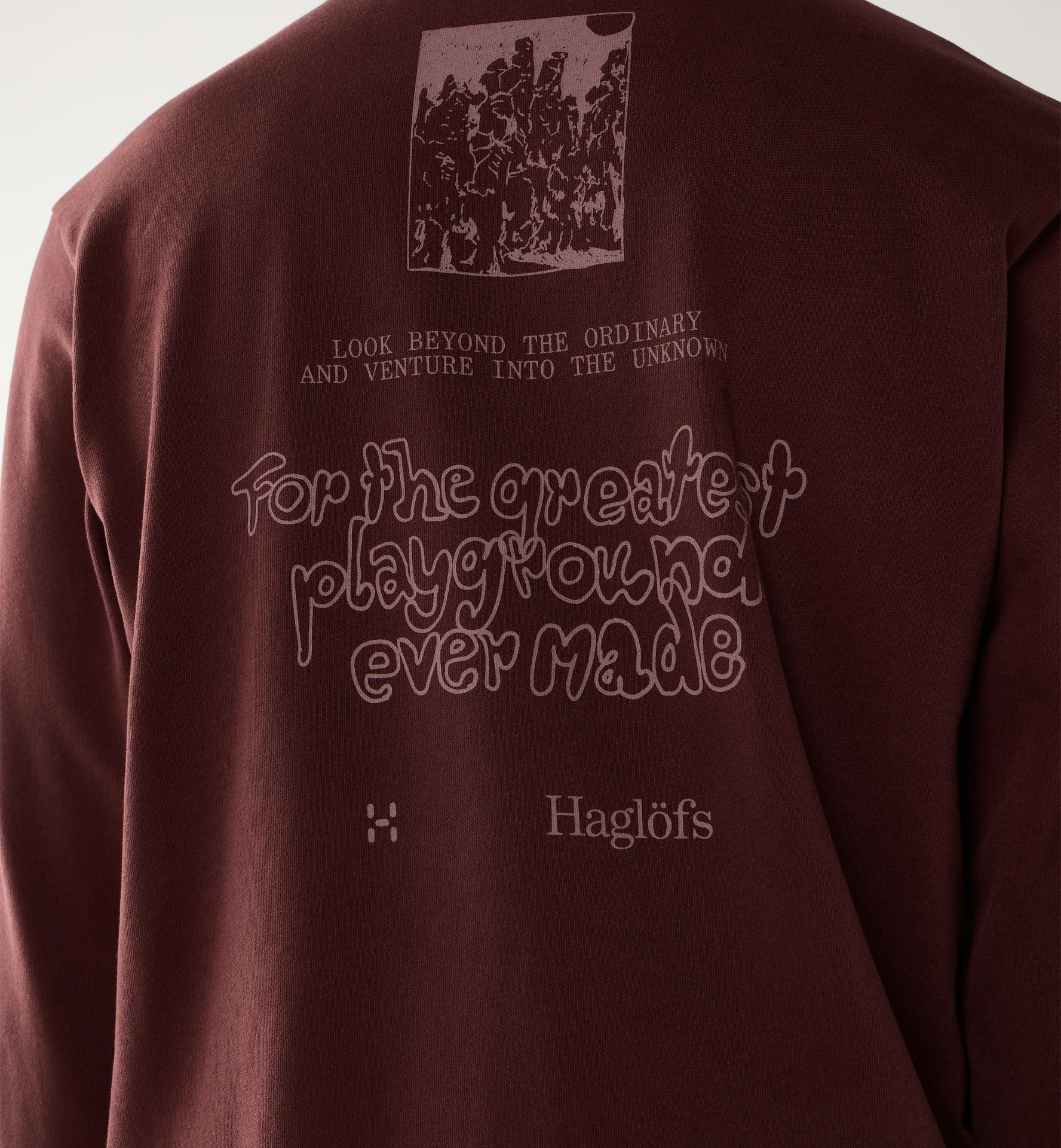 Haglöfs LS Tee Men Maroon Trail