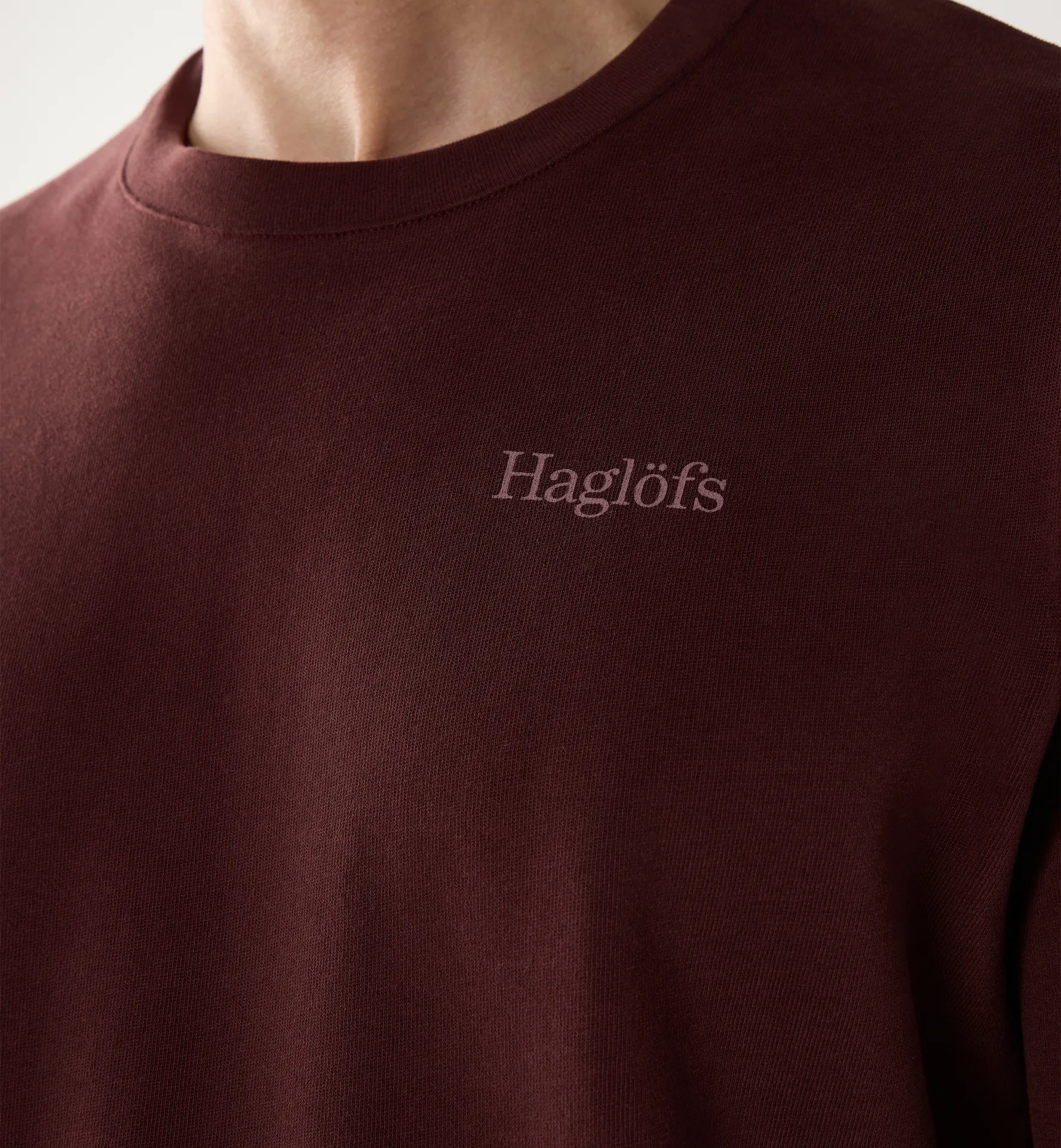 Haglöfs LS Tee Men Maroon Trail