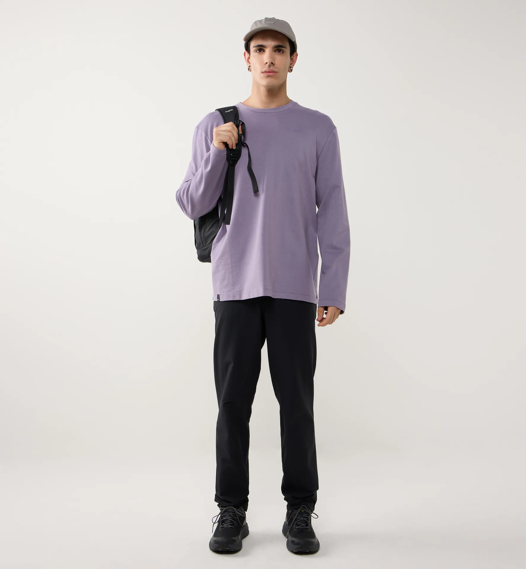 Haglöfs LS Tee Men Purple Fog