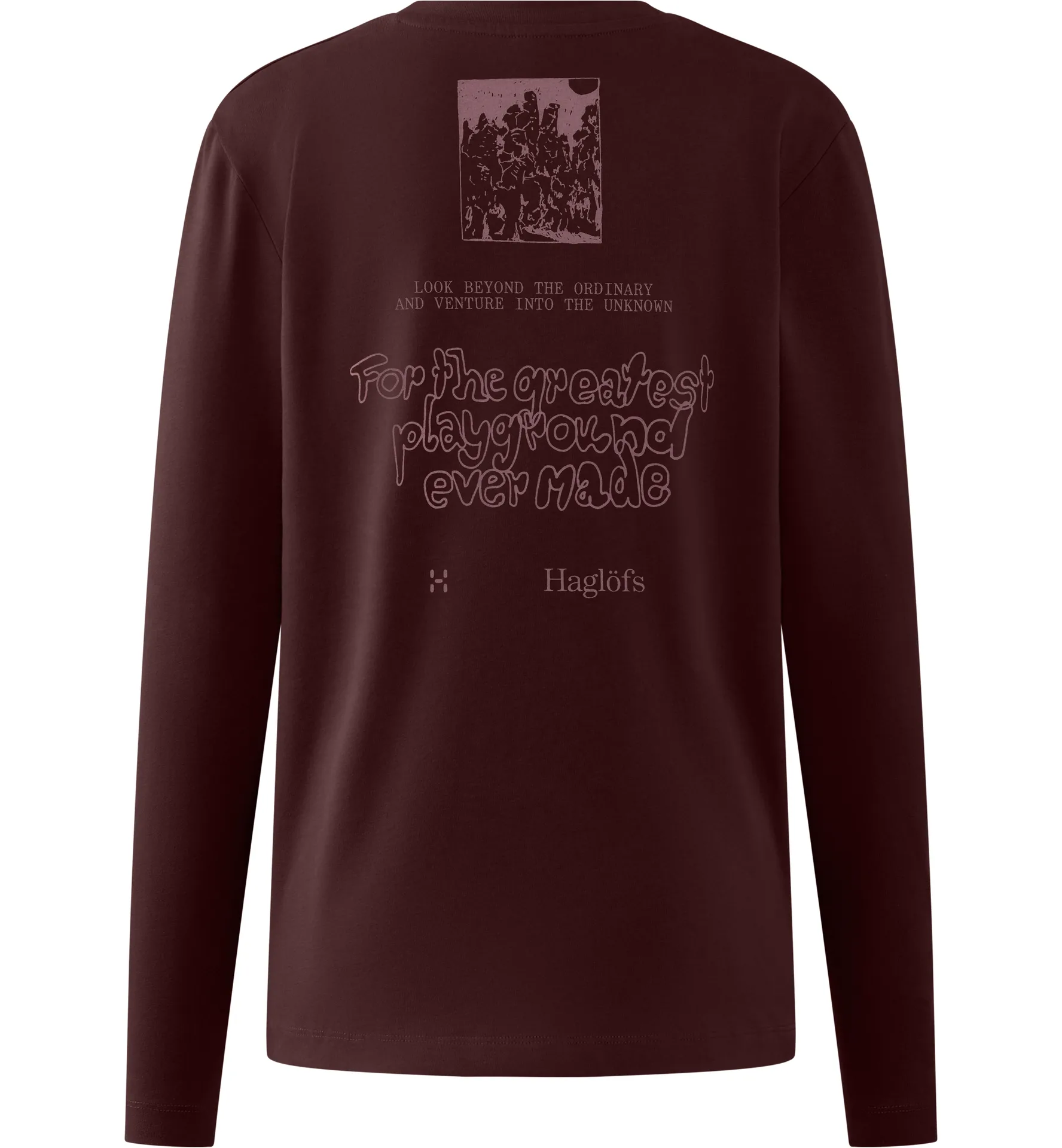 Haglöfs LS Tee Women Maroon Trail