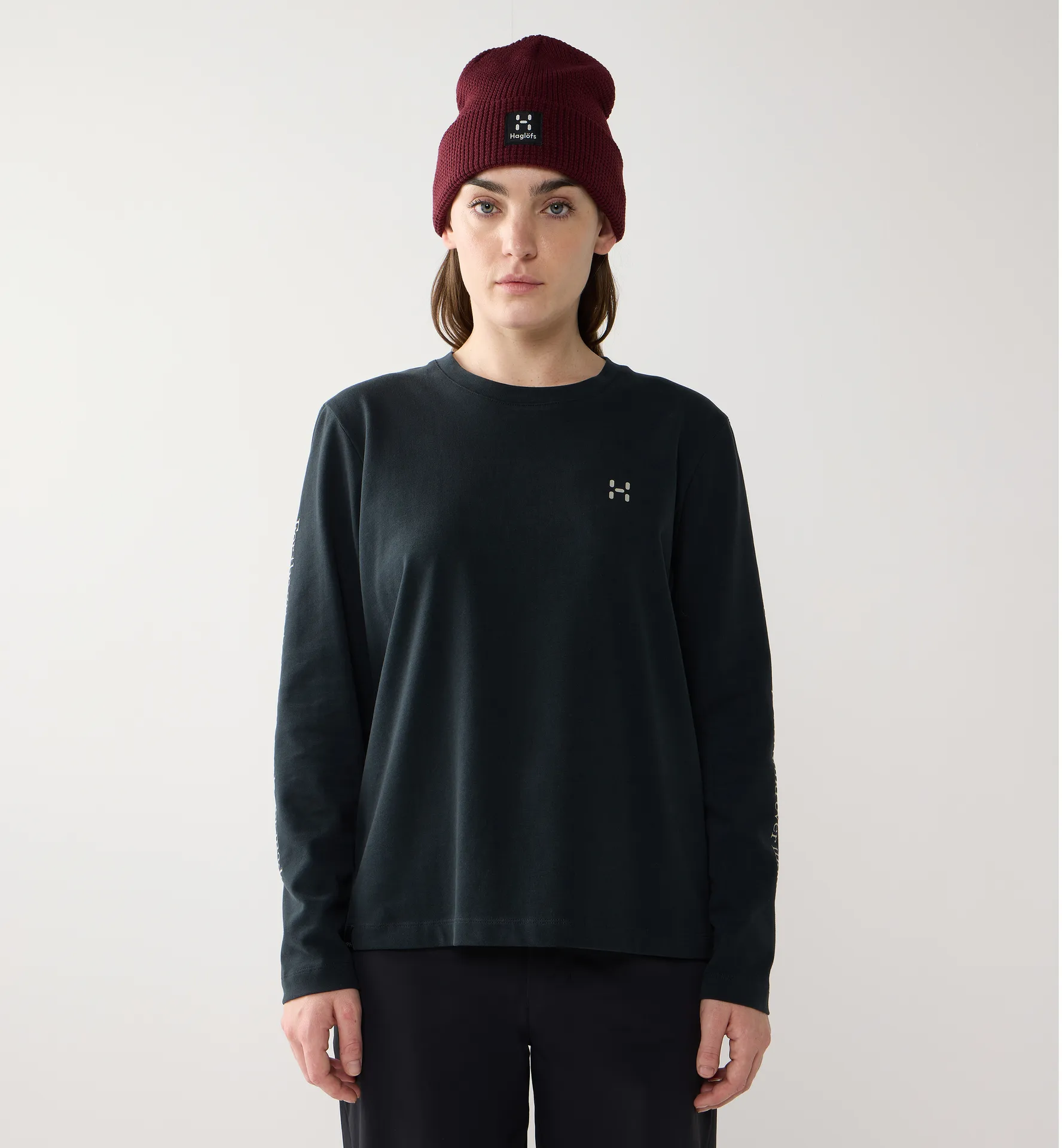 Haglöfs LS Tee Women True Black 1 - Damen - S