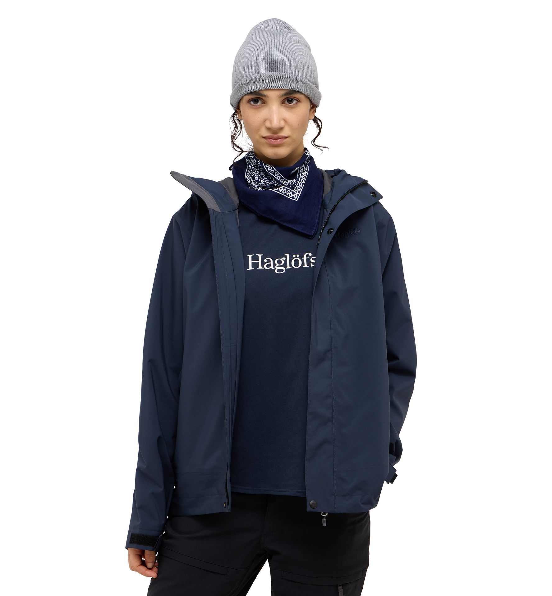 Breeze Proof Jacket Women Tarn Blue