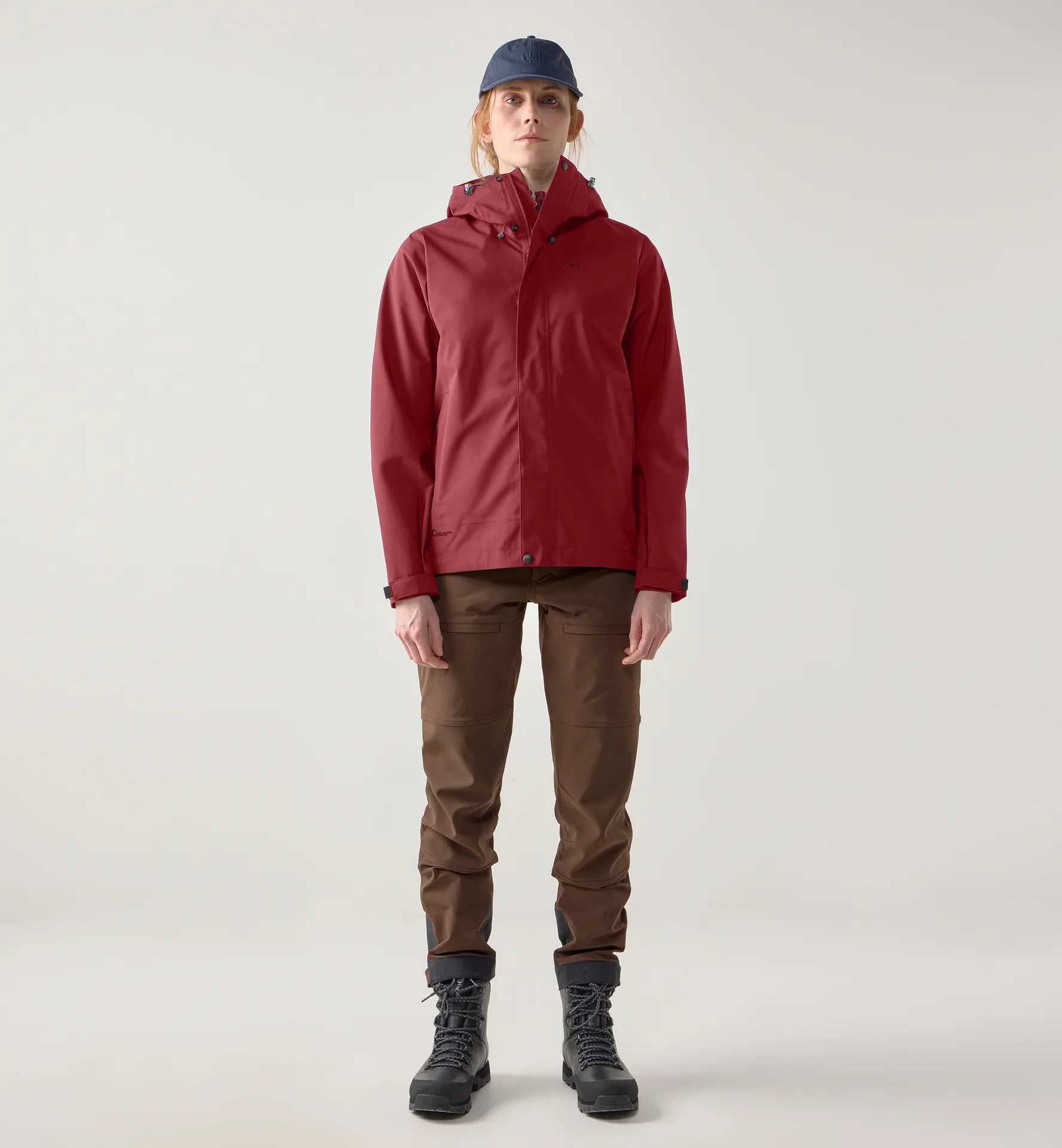 Breeze Proof Jacket Women Carmine Red