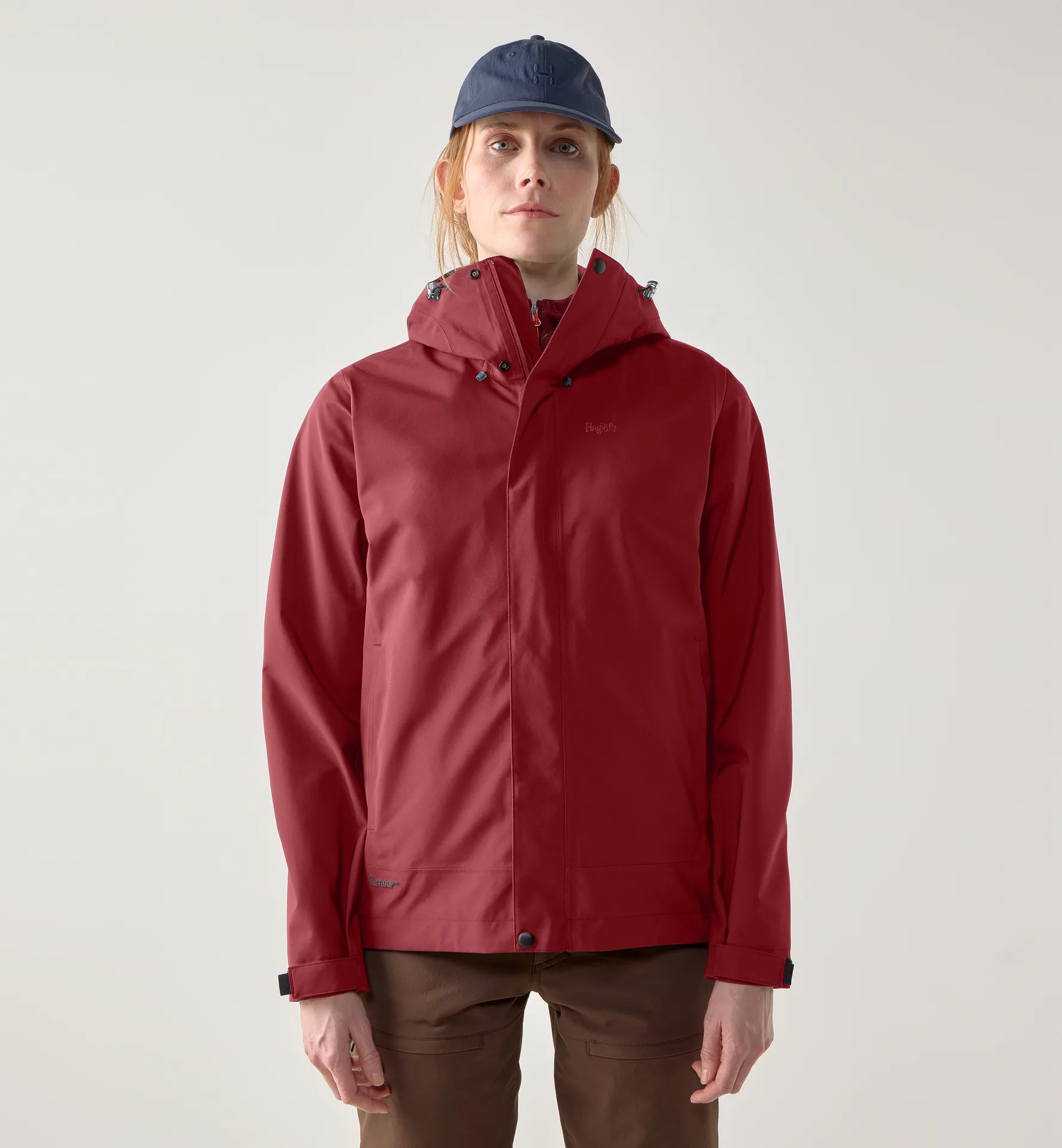 Haglöfs Breeze Proof Jacket Women Carmine Red - Damen - L