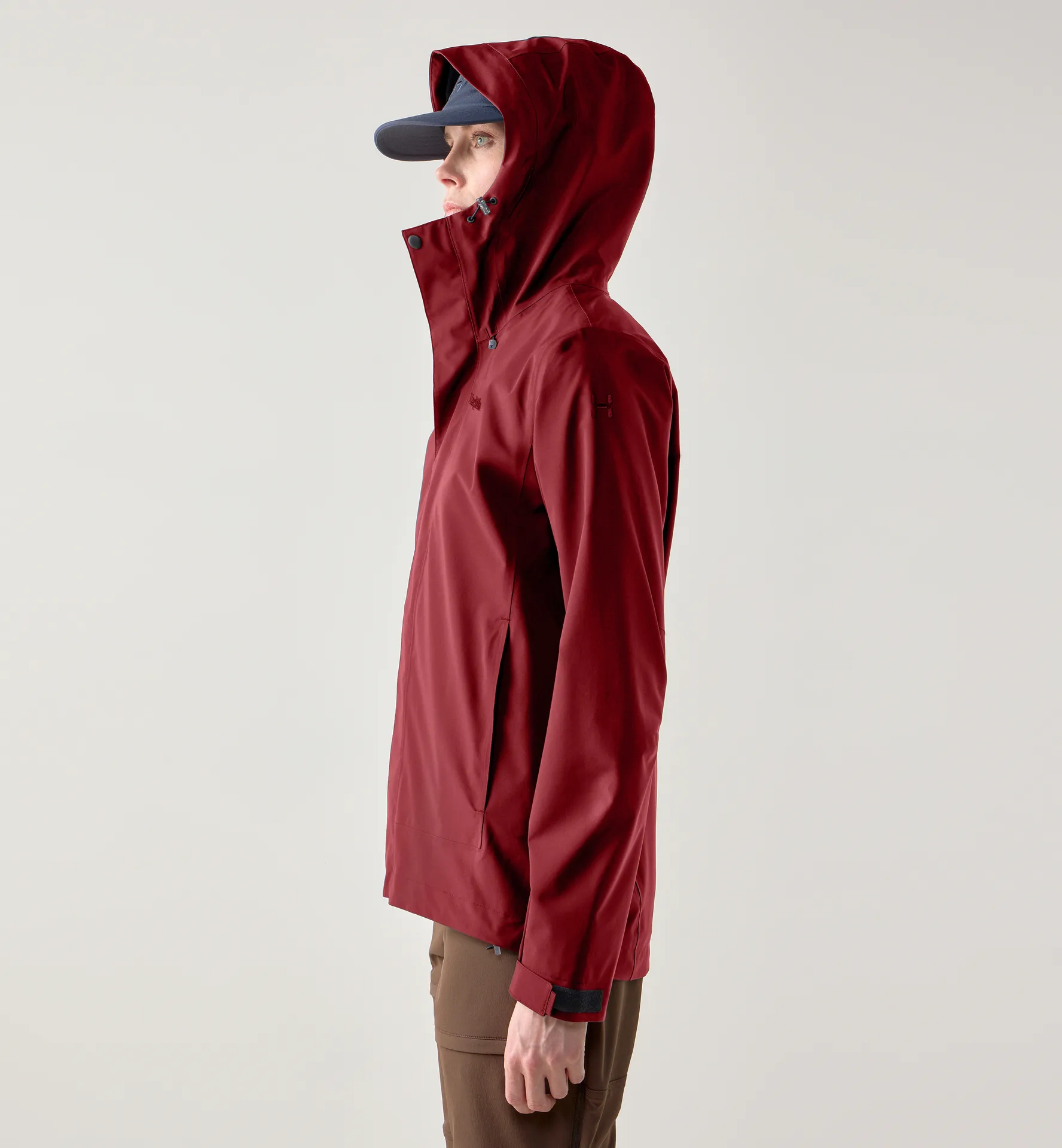 Breeze Proof Jacket Women Carmine Red