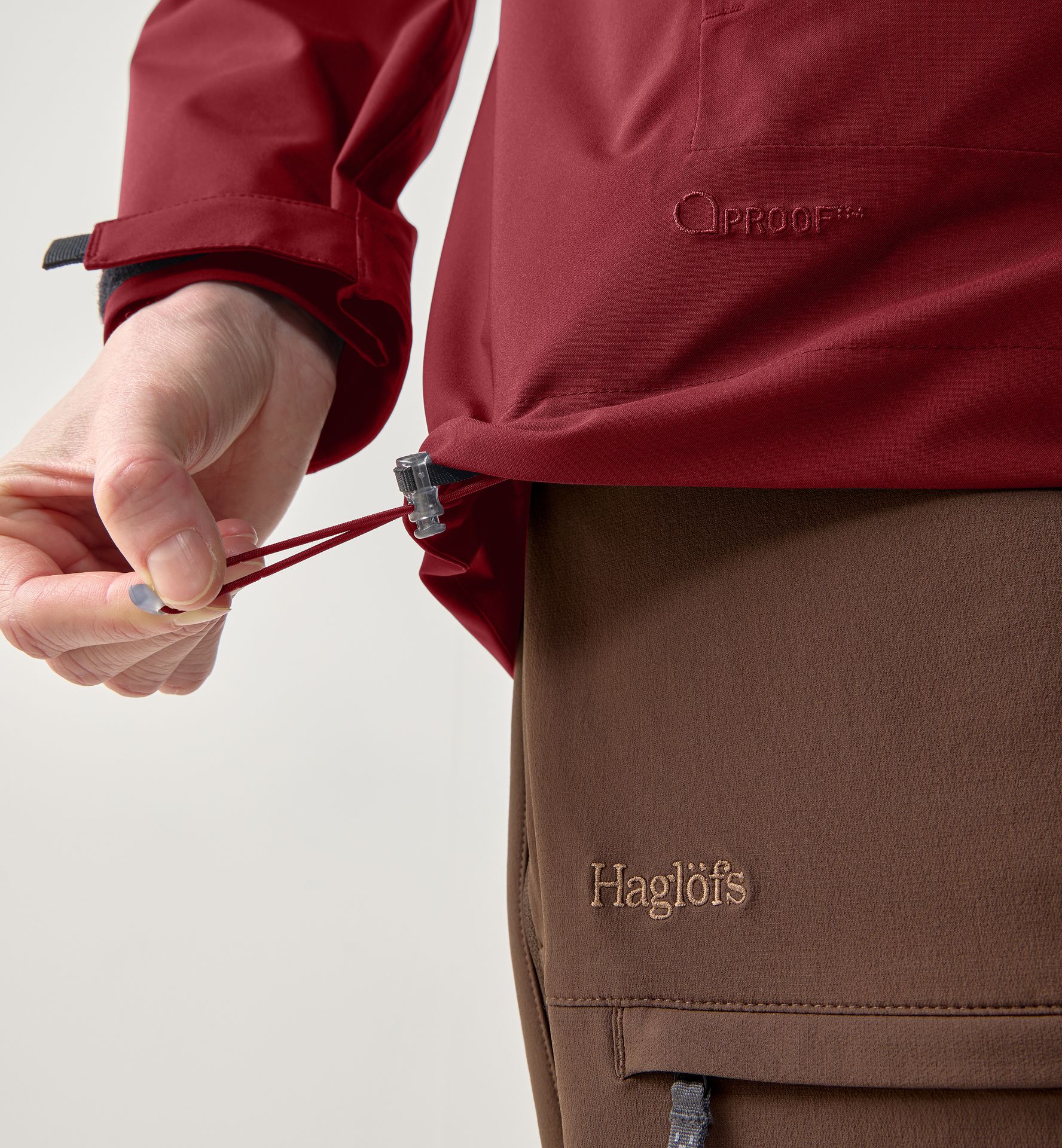 Breeze Proof Jacket Women Carmine Red
