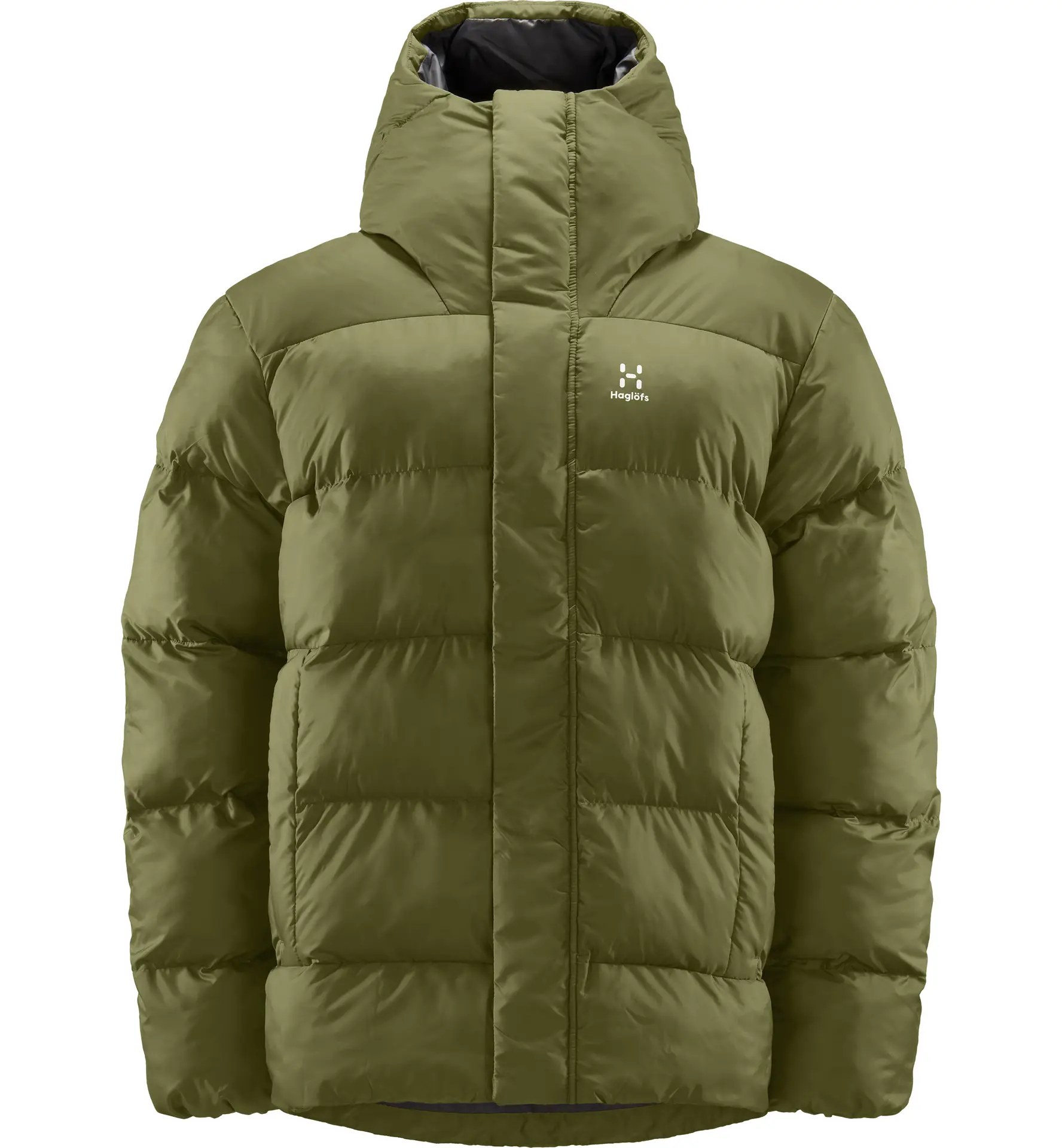Puffy Mimic Hood Men Olive Green