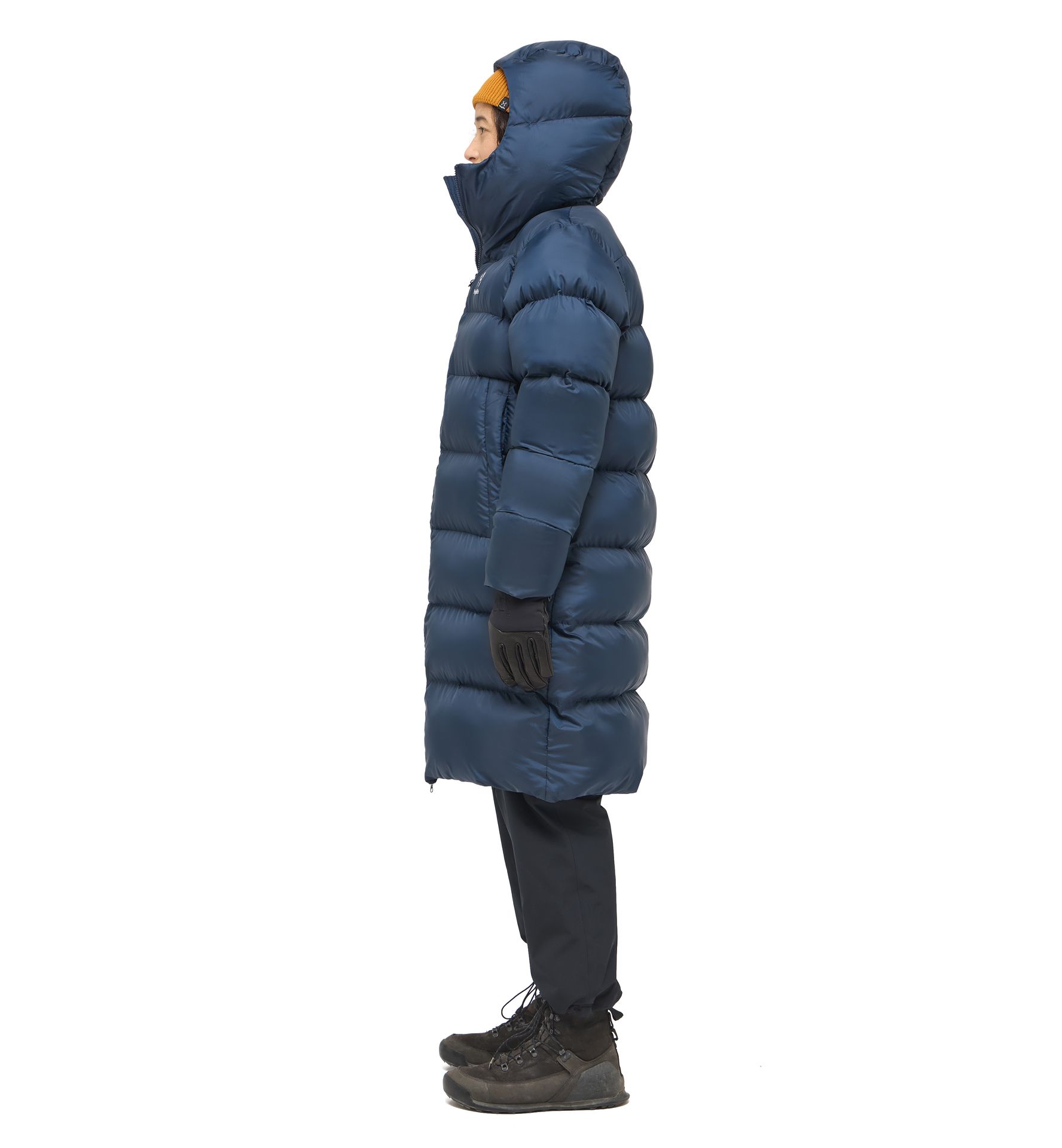 Long Mimic Parka Women Tarn Blue