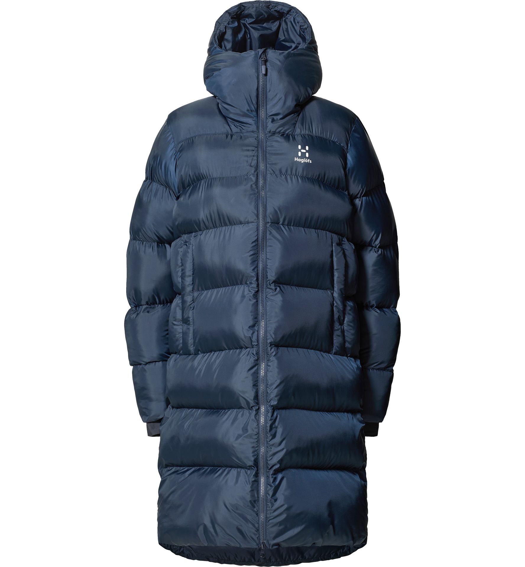 Long Mimic Parka Women Tarn Blue