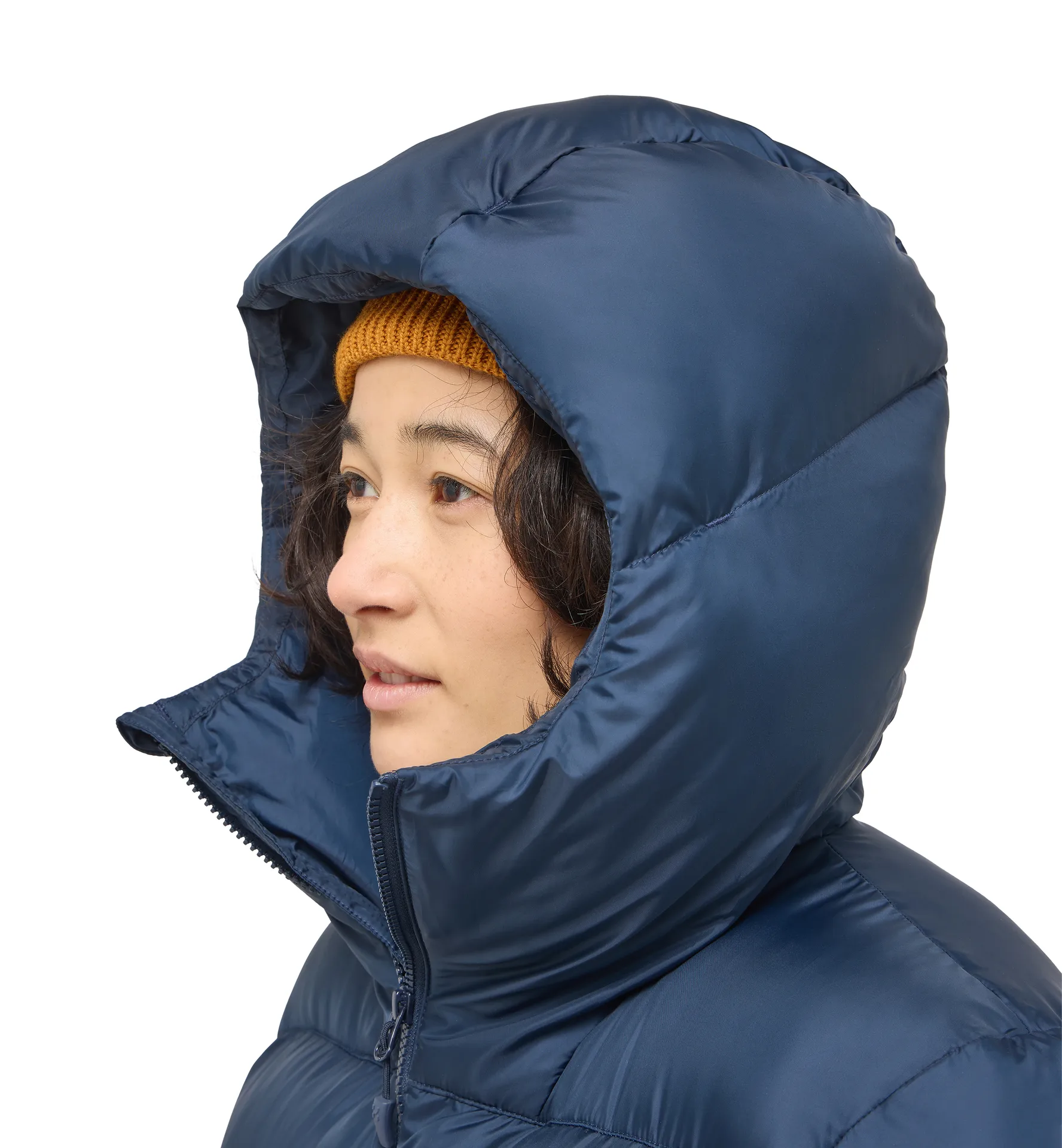 Long Mimic Parka Women Tarn Blue