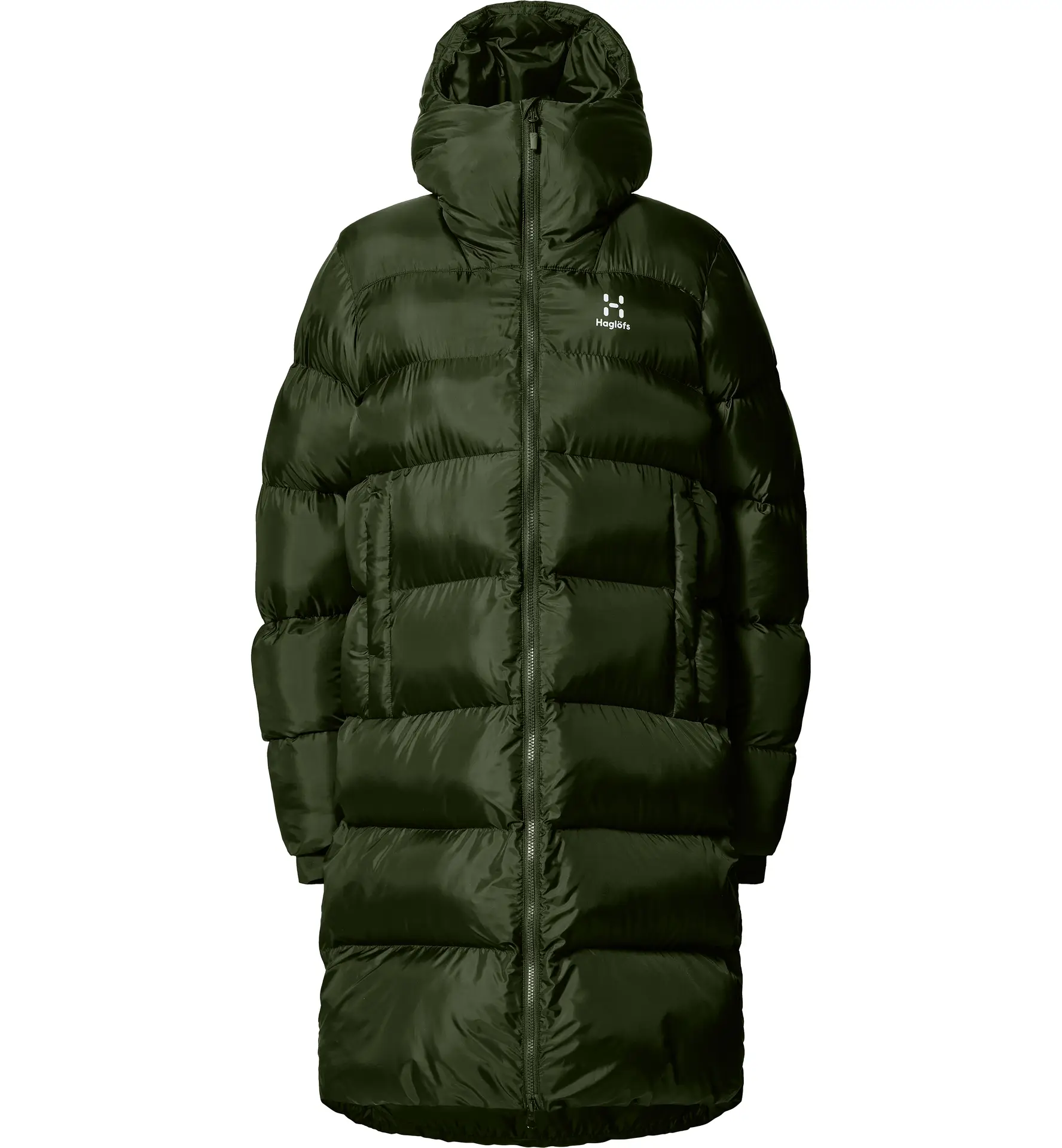 Long Mimic Parka Women Seaweed Green