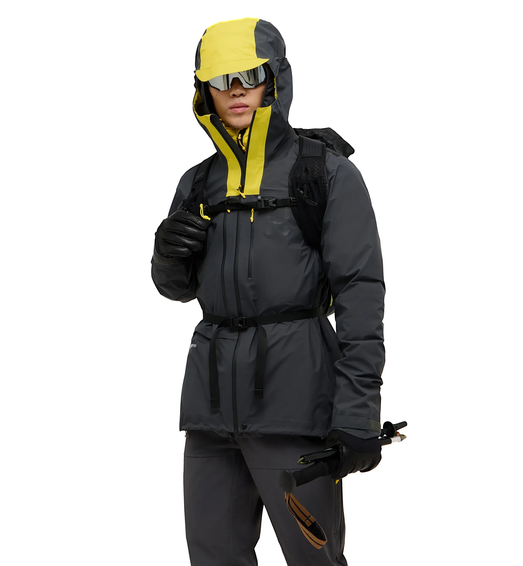 L.I.M ZT II GTX Jacket Men Magnetite/Tech Yellow
