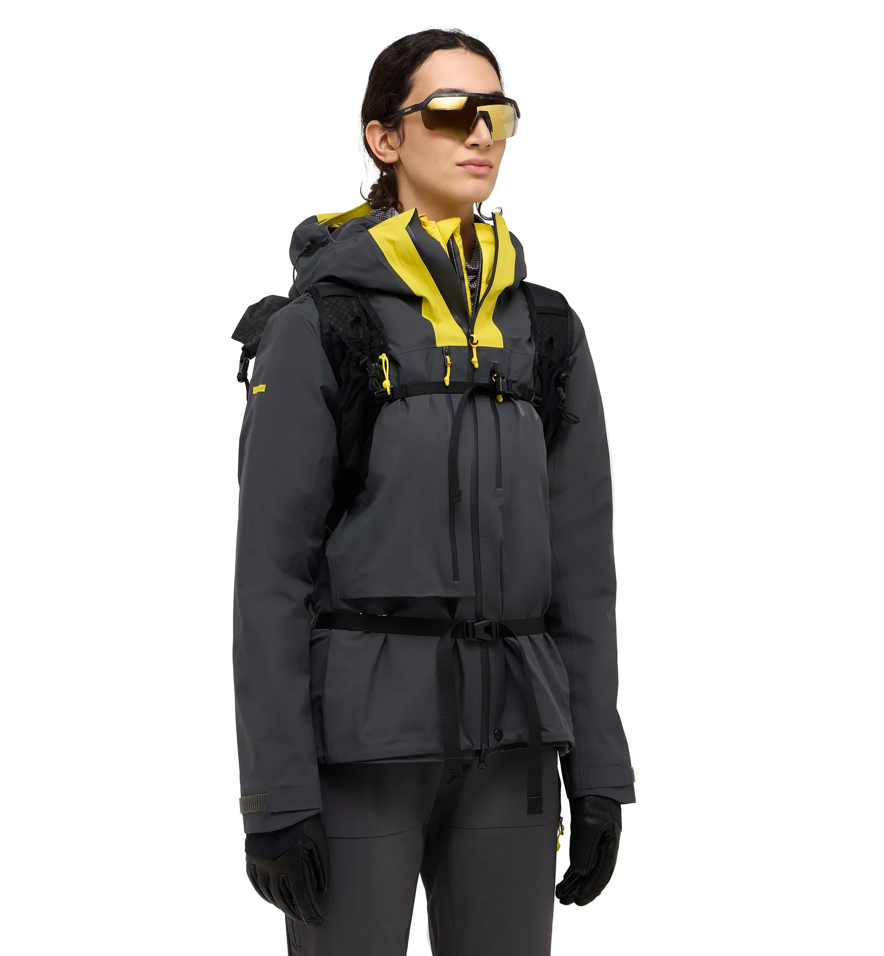 L.I.M ZT II GTX Jacket Women Magnetite/Tech Yellow