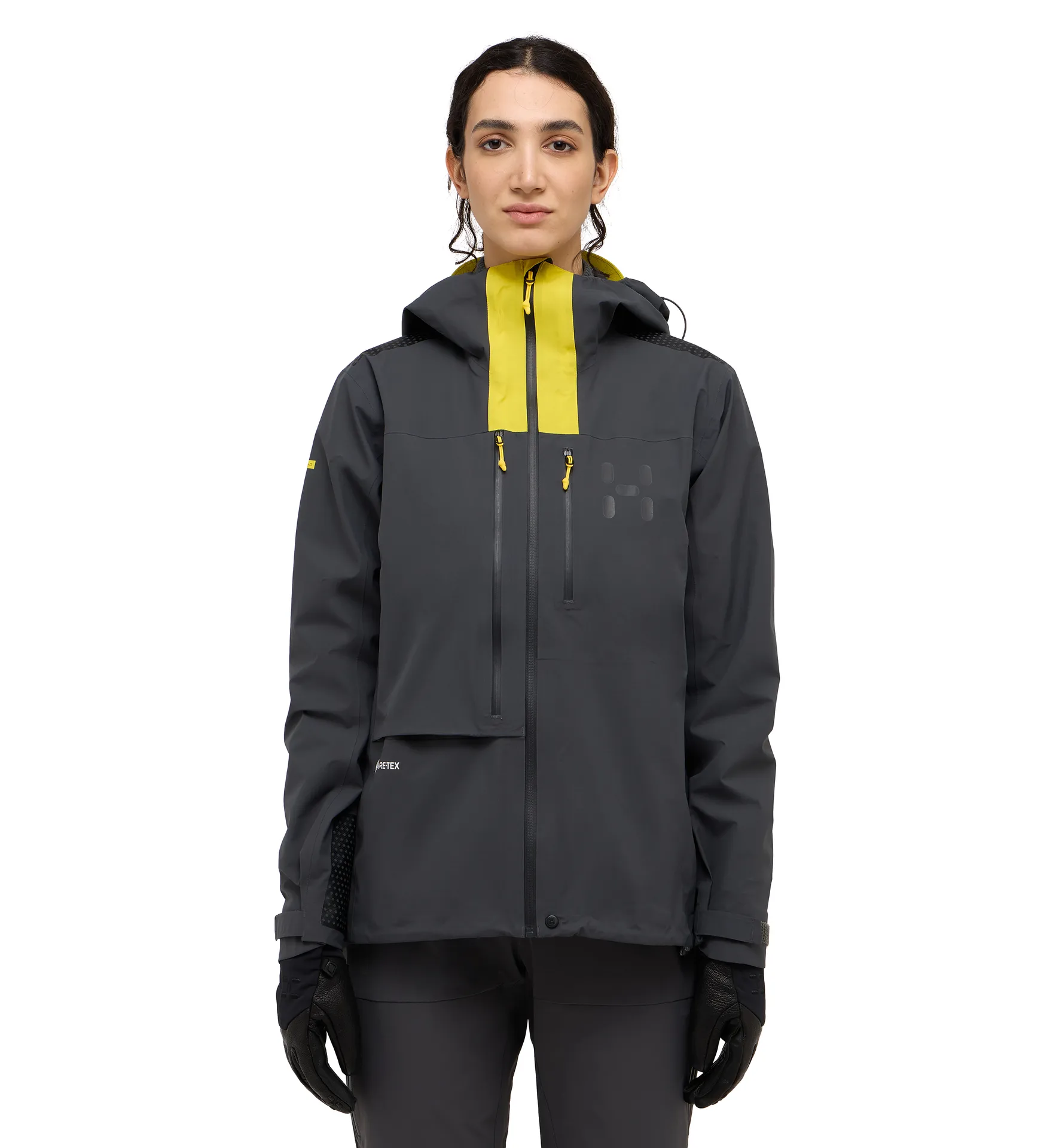 L.I.M ZT II GTX Jacket Women Magnetite/Tech Yellow