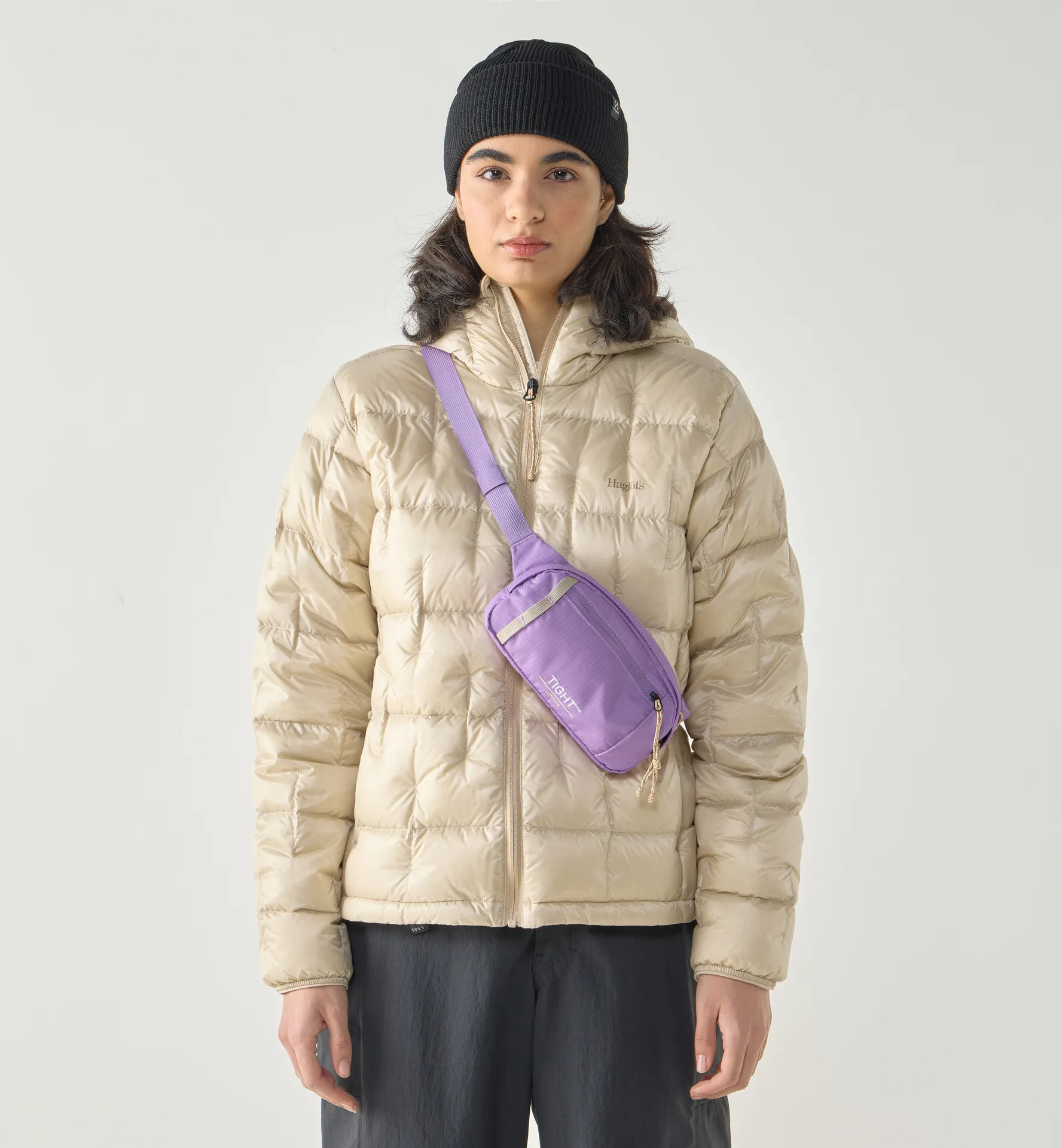 Tight hip pack 1 Purple ice/Chalk beige