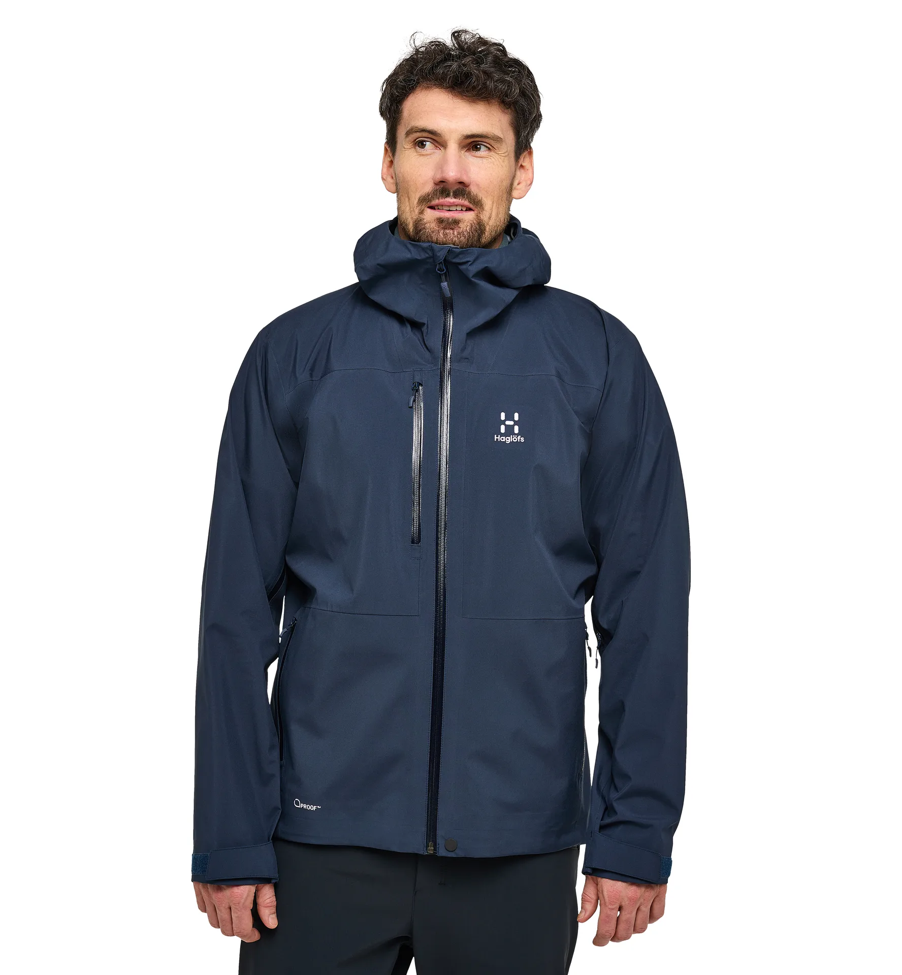 Front Proof Jacket Men Tarn Blue