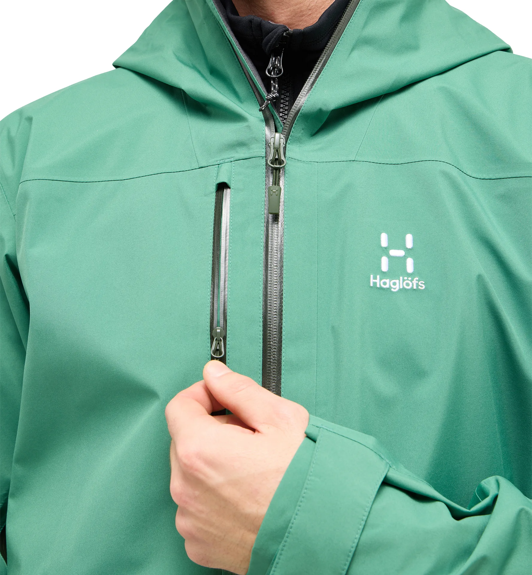 Front Proof Jacket Men Dk Jelly Green