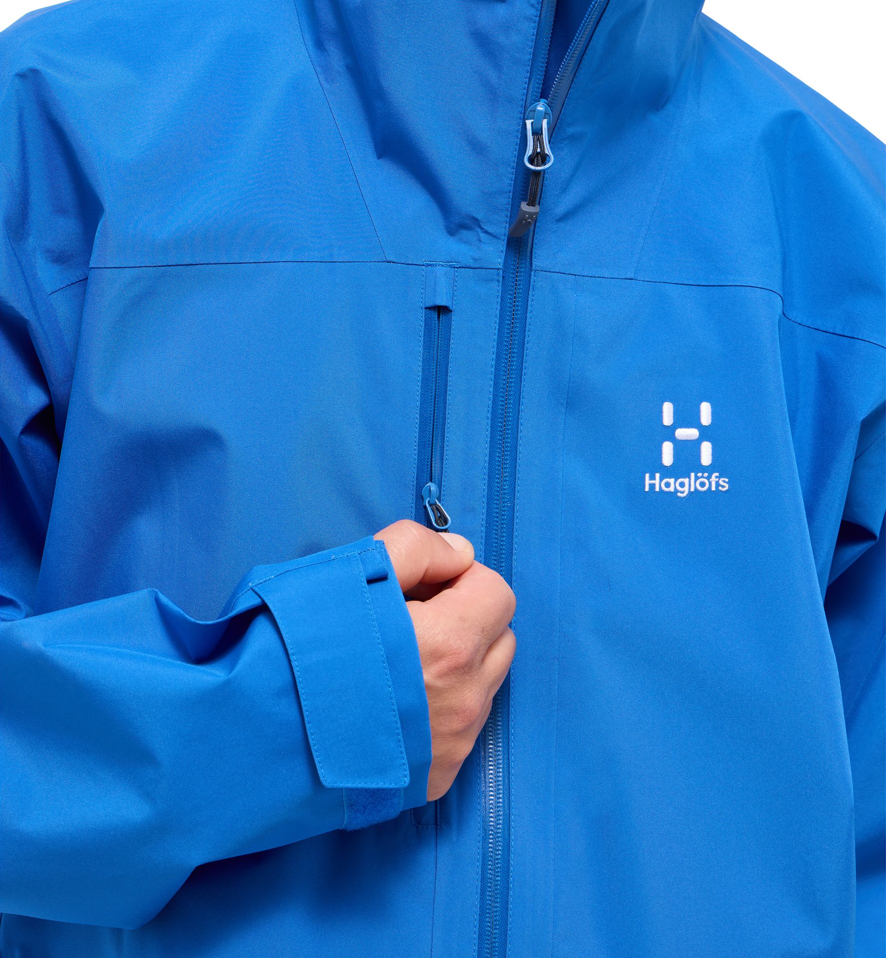 Front Proof Jacket Men Electric Blue