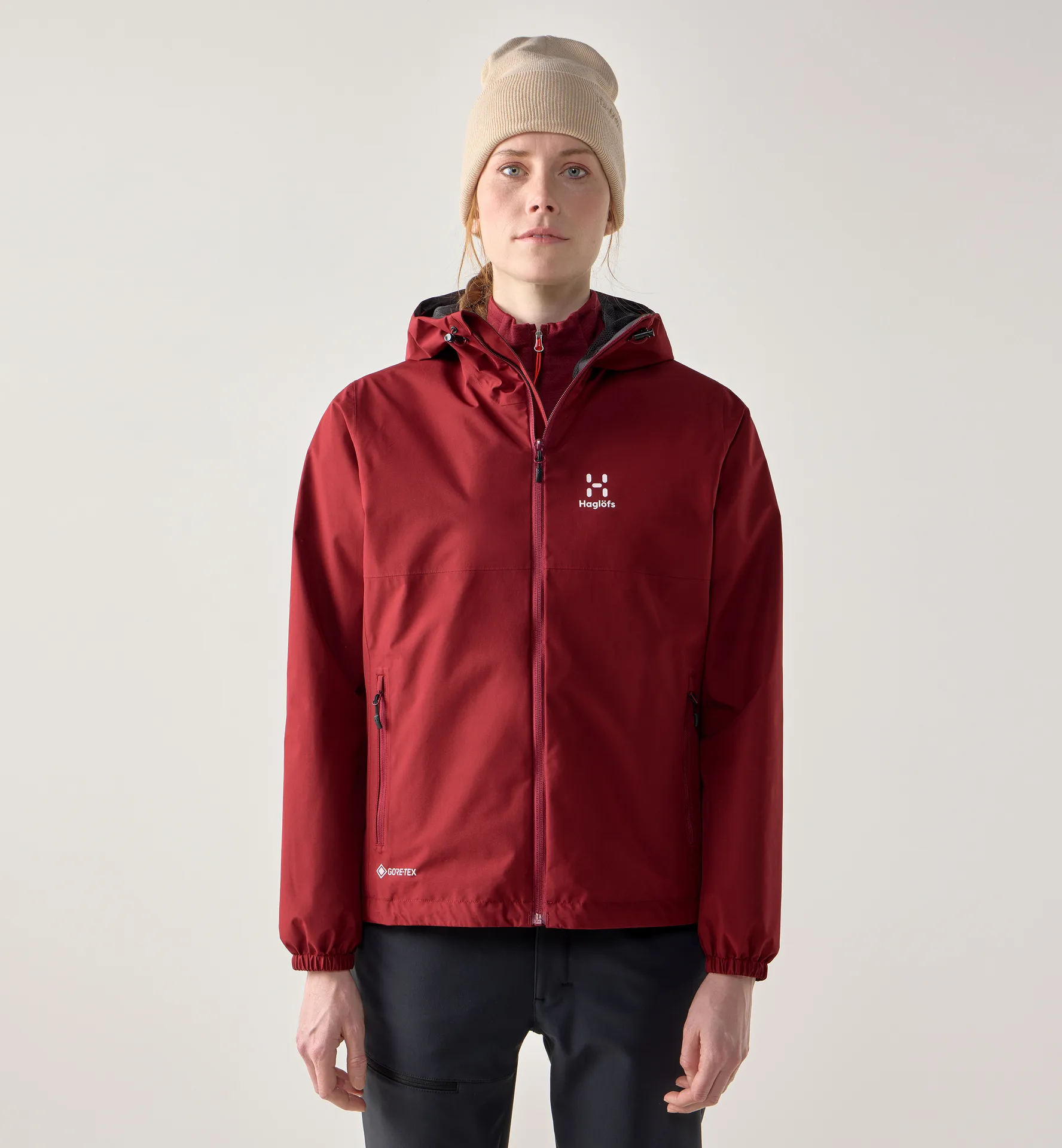 Haglöfs Kaise GTX Jacket Women Carmine Red - Damen - S