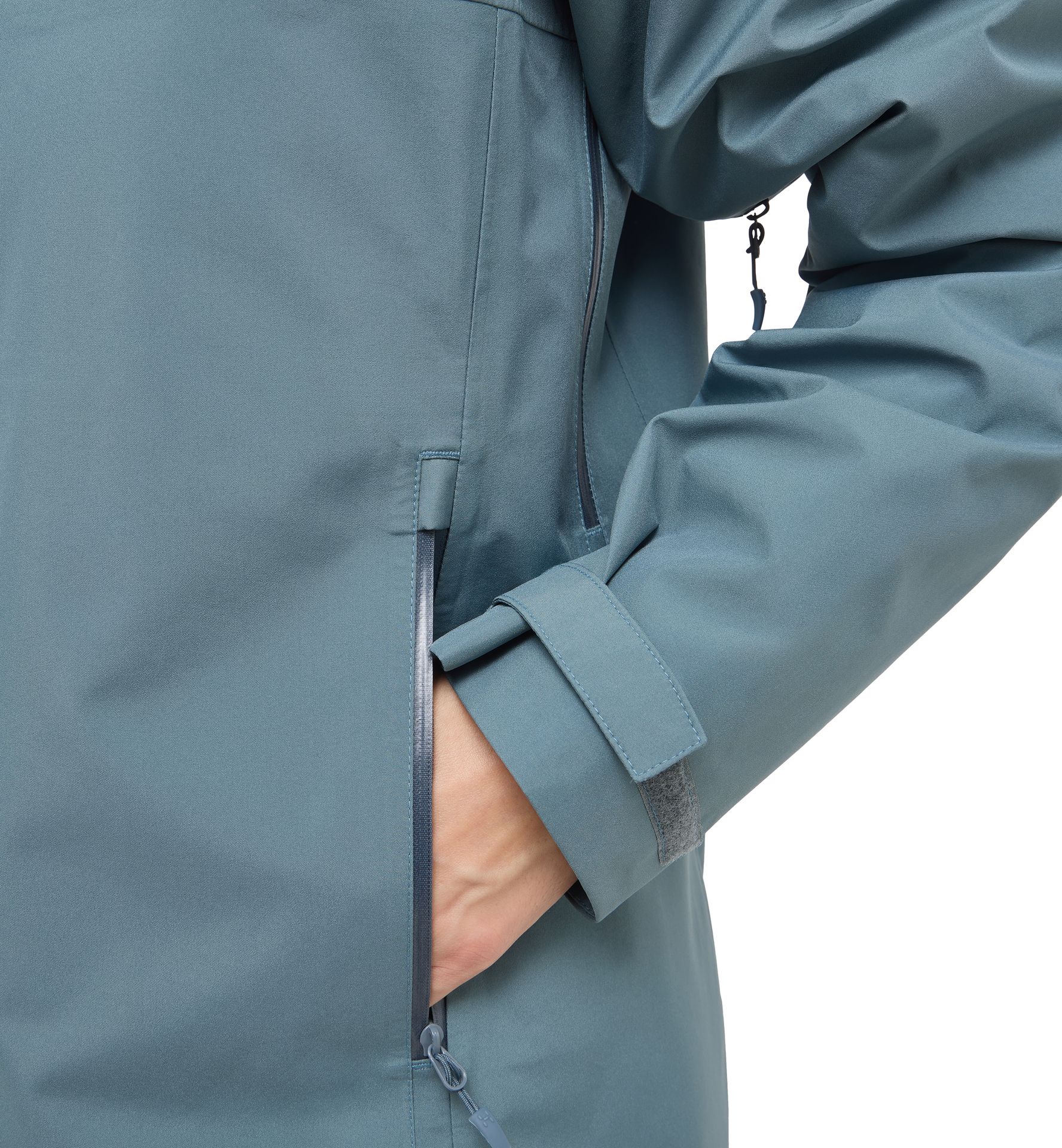 Front Proof Jacket Women Steel Blue