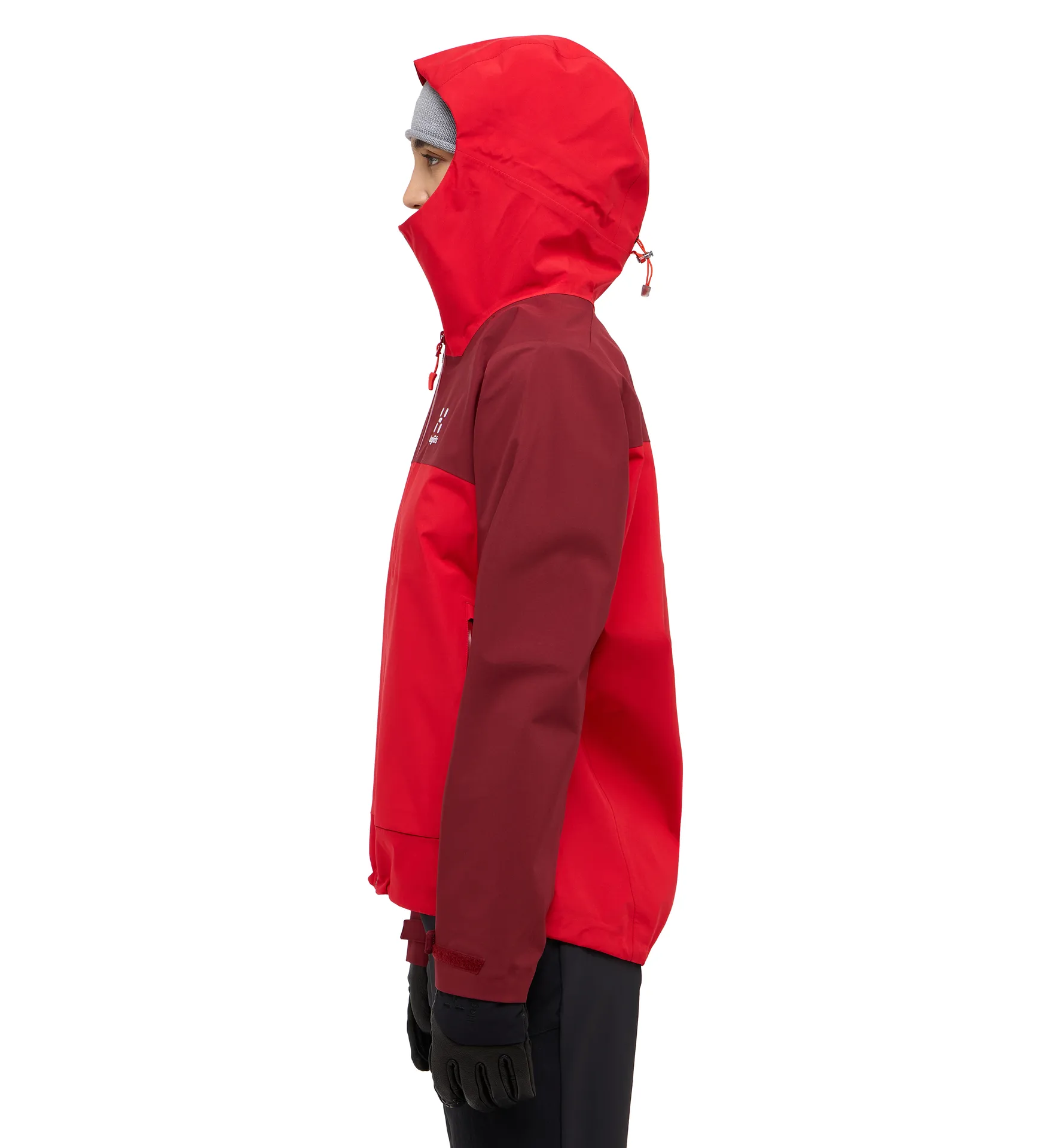 Front Proof Jacket Women Carmine Red/Bright Red