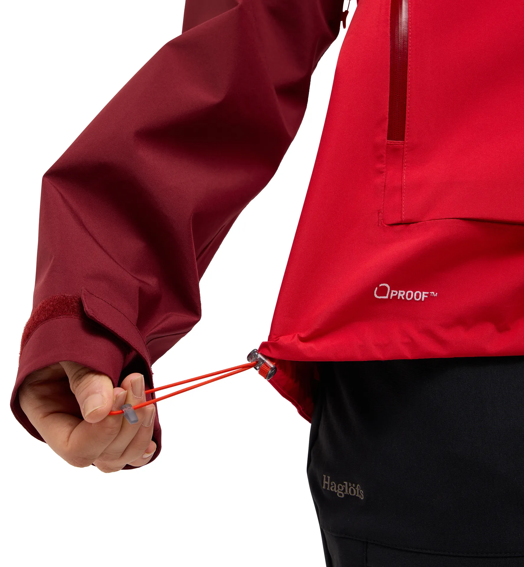 Front Proof Jacket Women Carmine Red/Bright Red