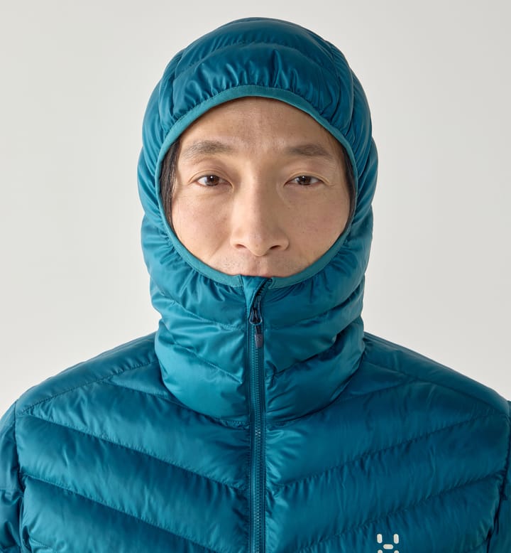 Särna Mimic Hood Men Deep Teal Särna Mimic Hood Men Deep Teal