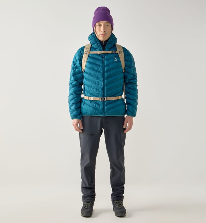 Särna Mimic Hood Men Deep Teal Särna Mimic Hood Men Deep Teal