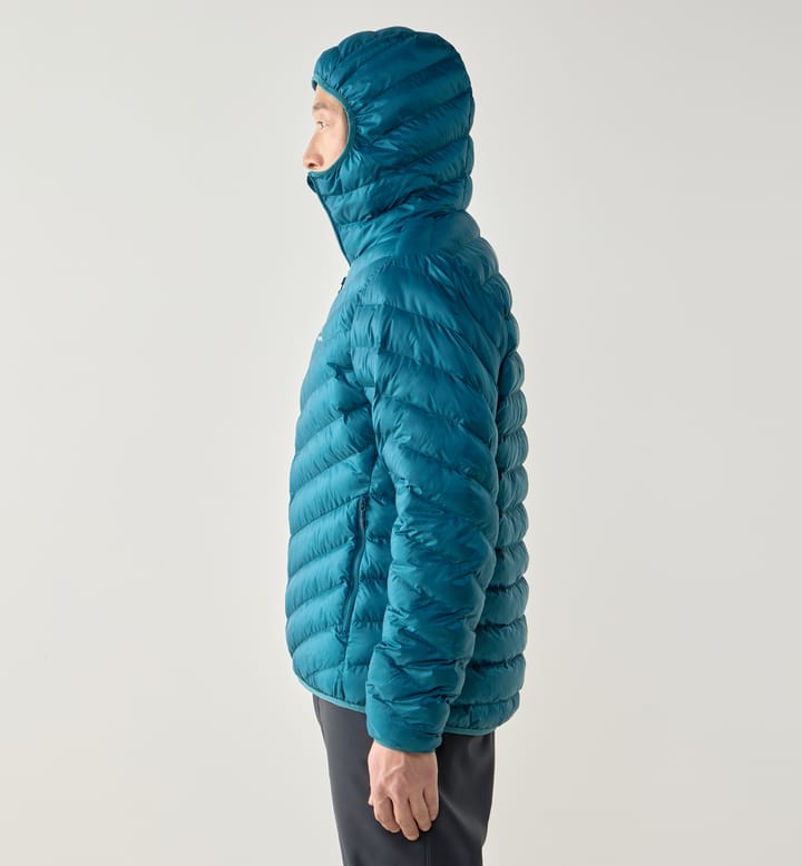 Särna Mimic Hood Men Deep Teal Särna Mimic Hood Men Deep Teal
