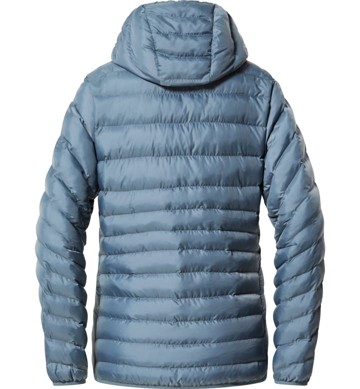 Särna Mimic Hood Women Steel Blue Särna Mimic Hood Women Steel Blue