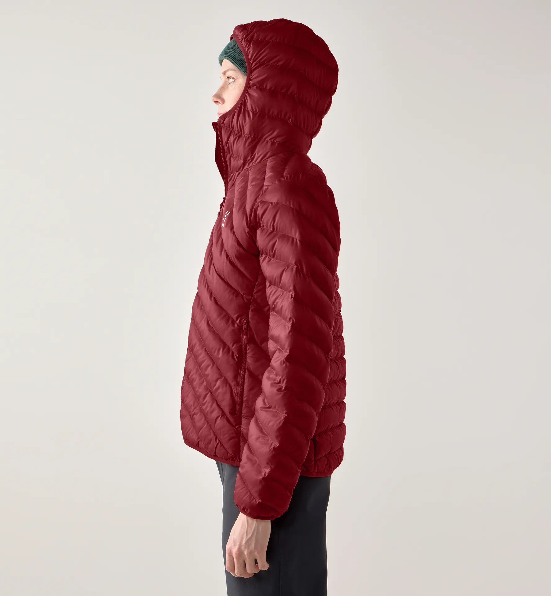 Särna Mimic Hood Women Carmine Red