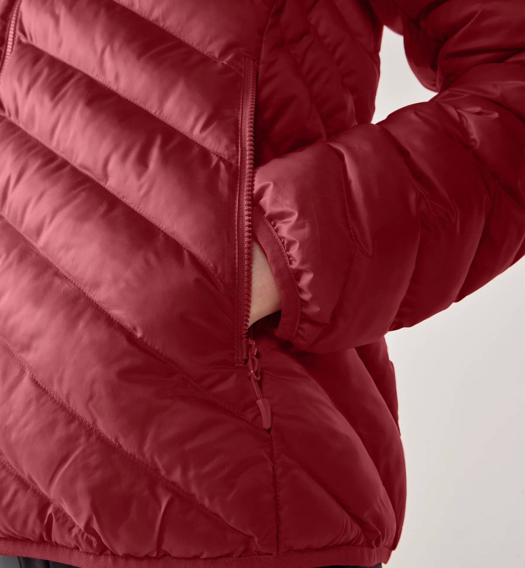 Särna Mimic Hood Women Carmine Red