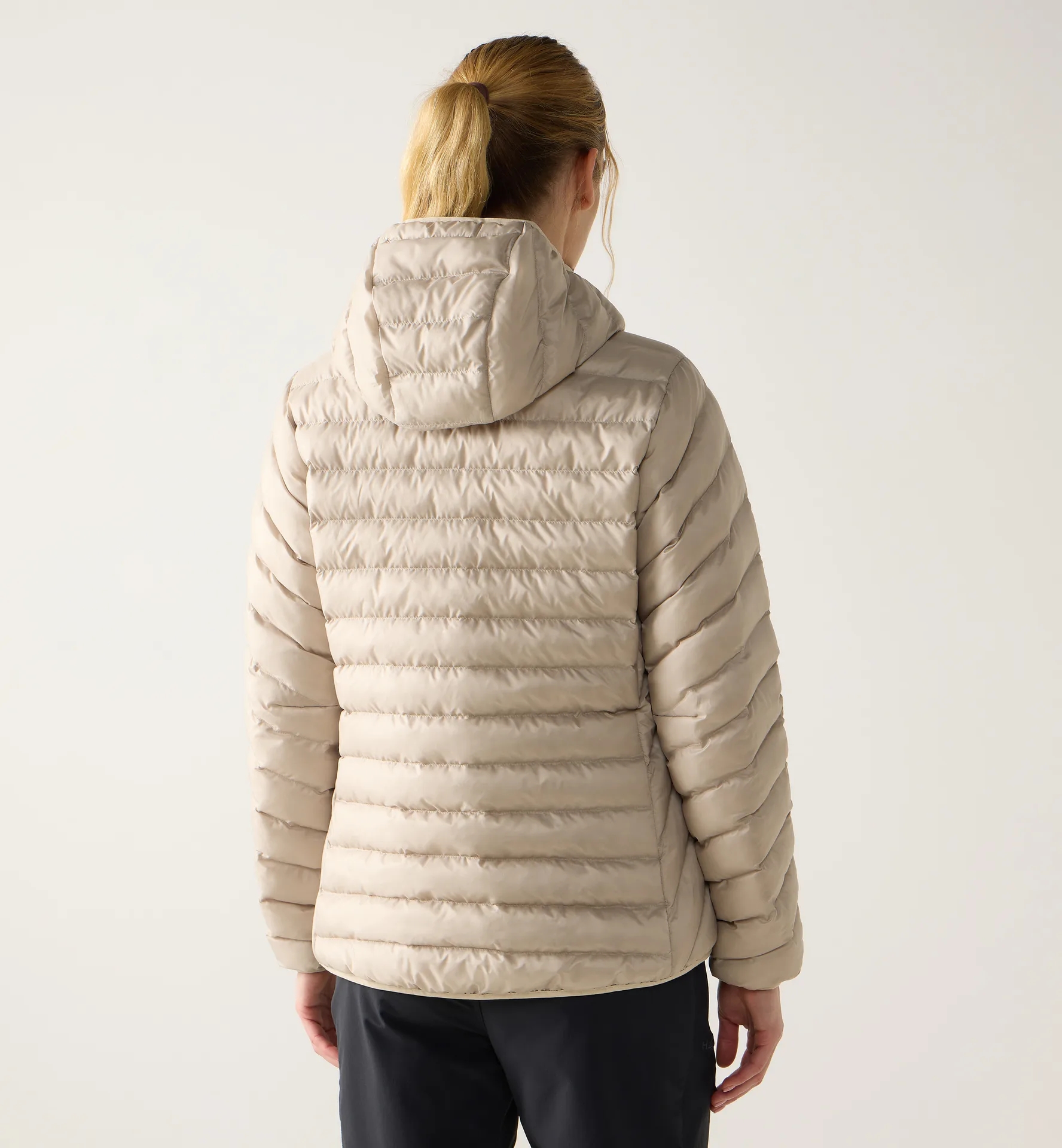 Särna Mimic Hood Women Chalk Beige