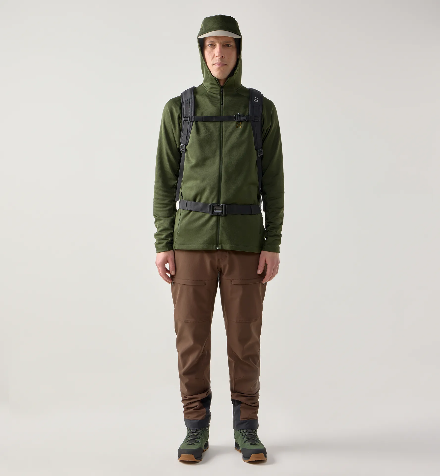 Korp Mid Hood Men Seaweed Green