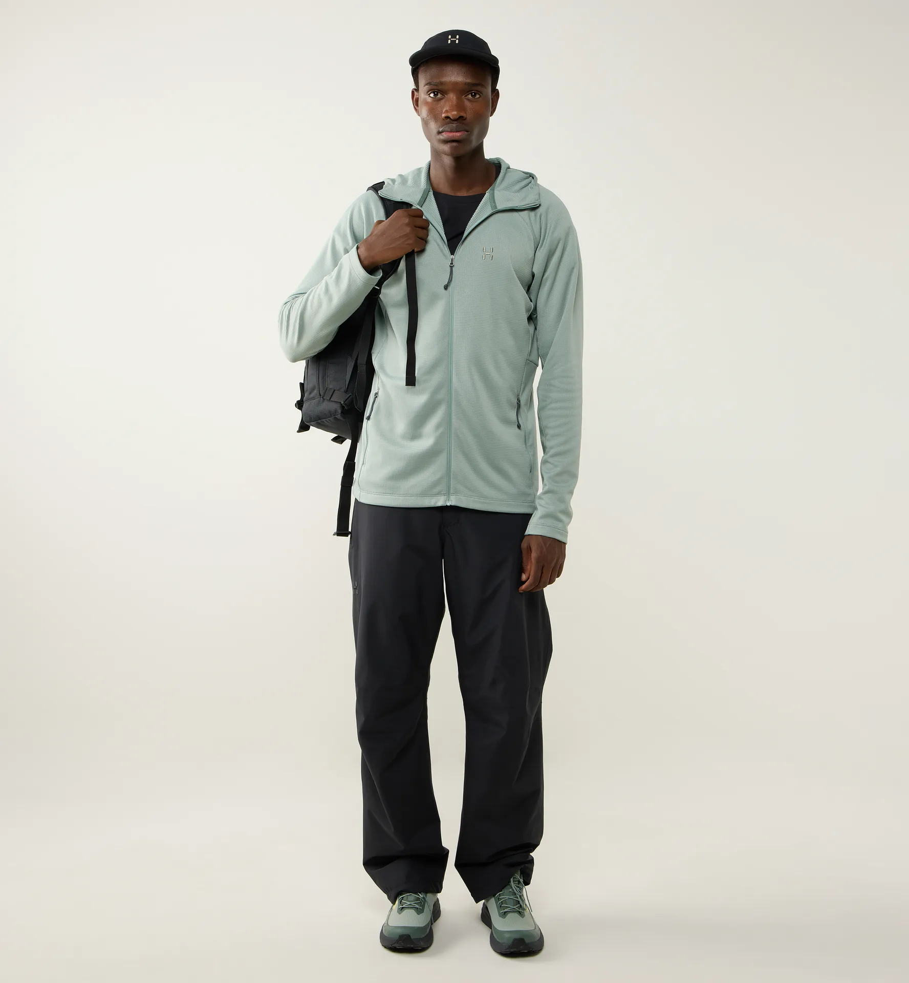 Korp Mid Hood Men Dew Green