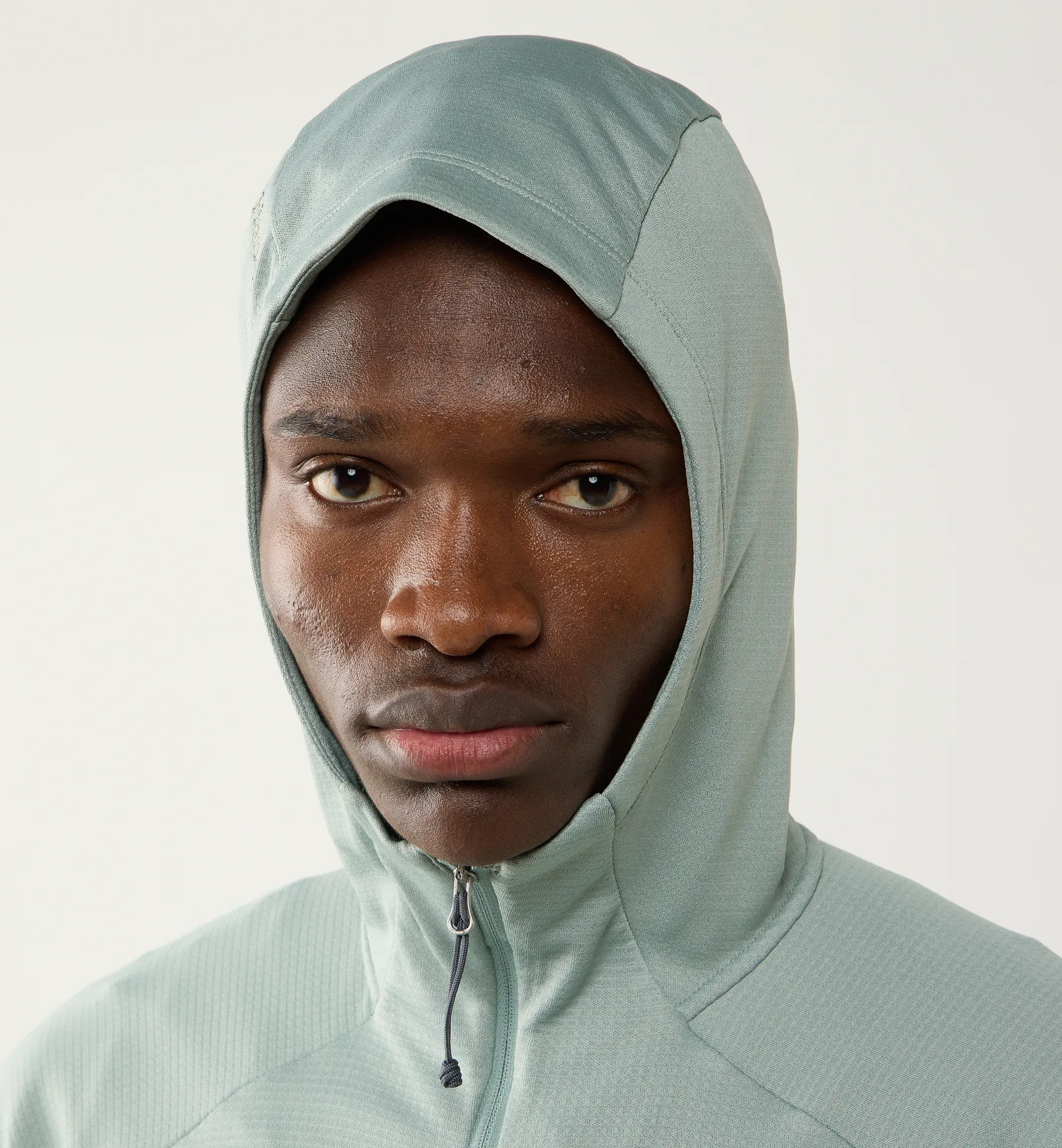 Korp Mid Hood Men Dew Green
