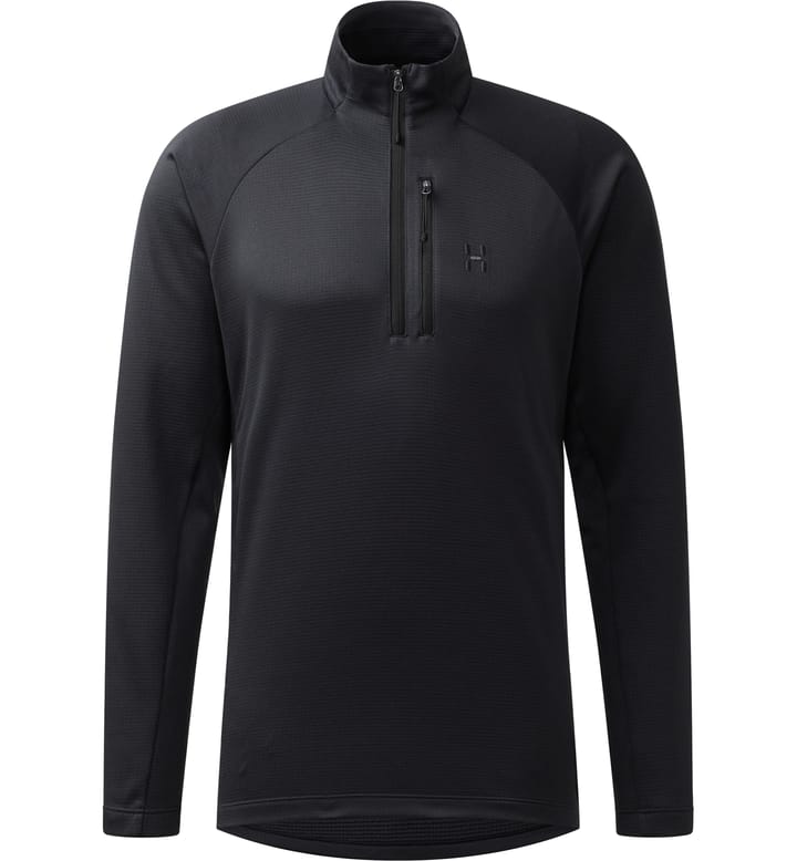 Korp Mid Halfzip Men True Black Korp Mid Halfzip Men True Black