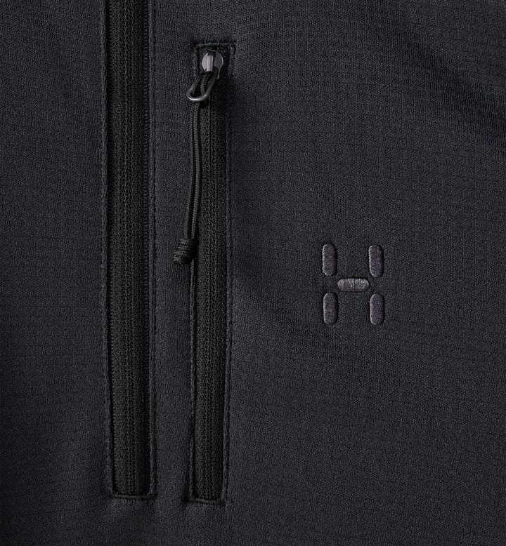 Korp Mid Halfzip Men True Black Korp Mid Halfzip Men True Black