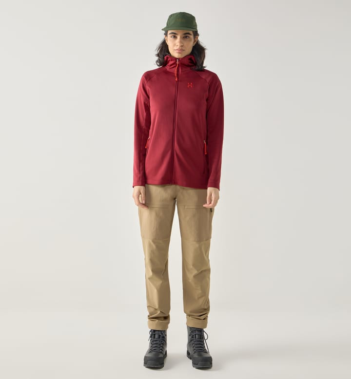 Korp Mid Hood Women Carmine Red Korp Mid Hood Women Carmine Red